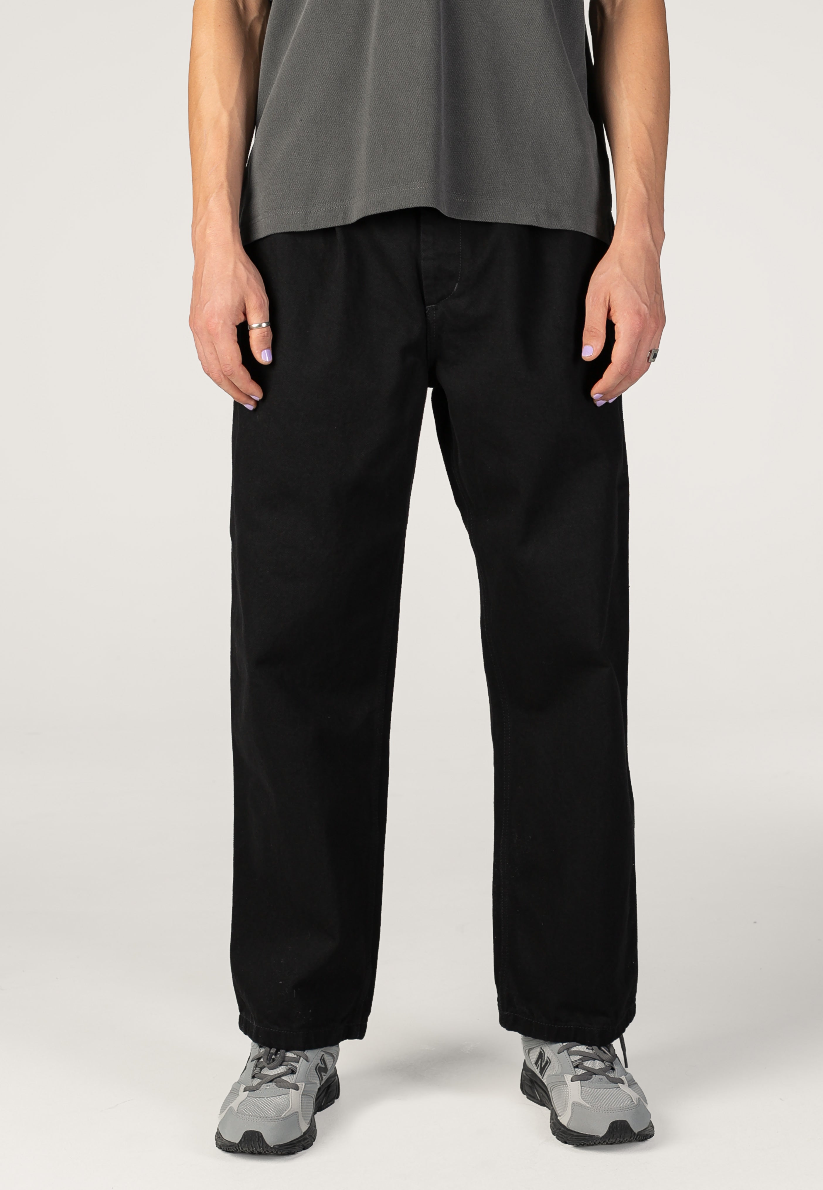 Carhartt WIP Jace Rinsed Black Jeans | Men-Image