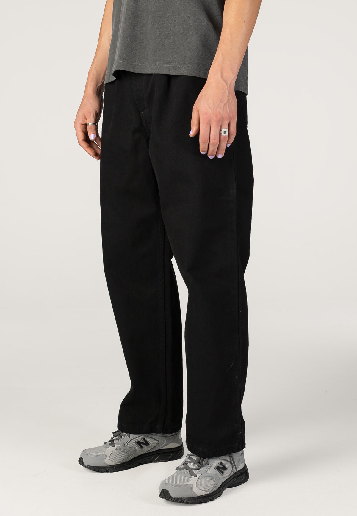 Carhartt WIP Jace Rinsed Black Jeans | Men-Image
