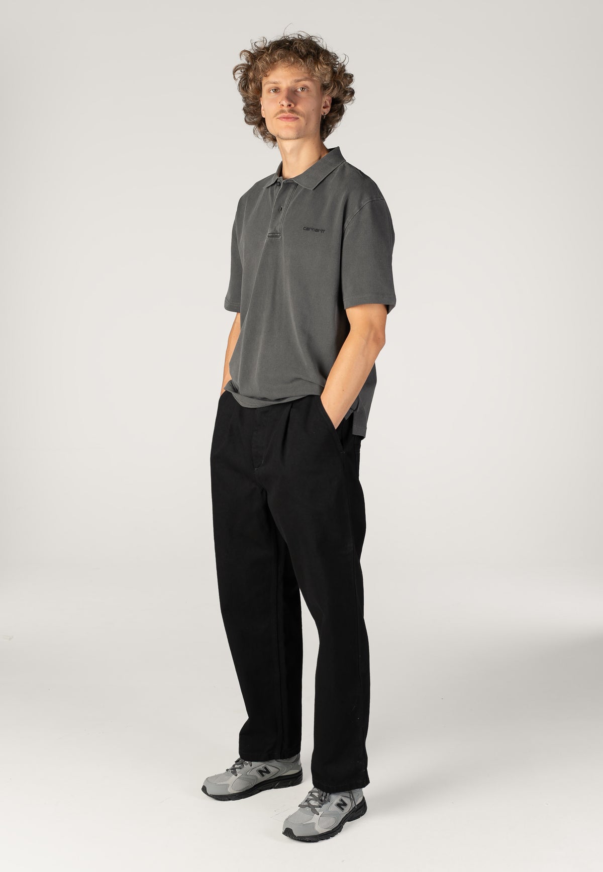 Carhartt WIP Jace Rinsed Black Jeans | Men-Image