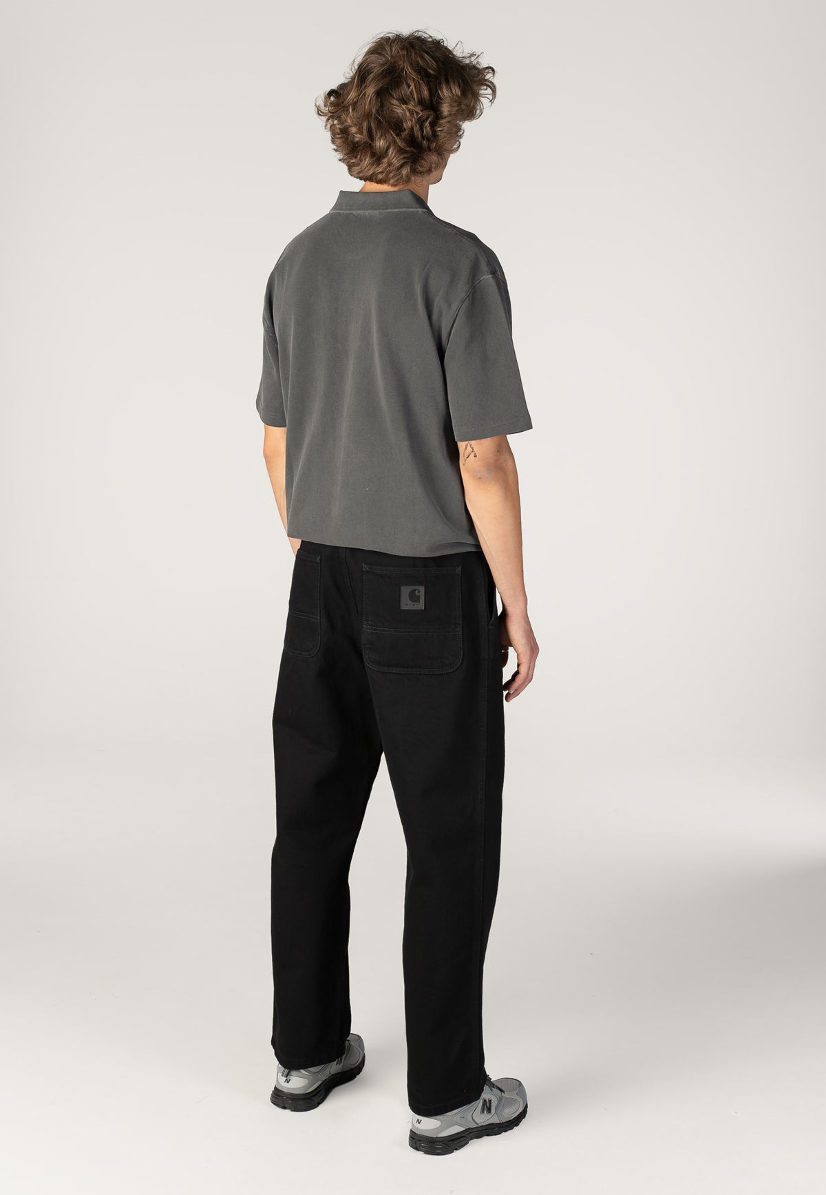 Carhartt WIP Jace Rinsed Black Jeans | Men-Image