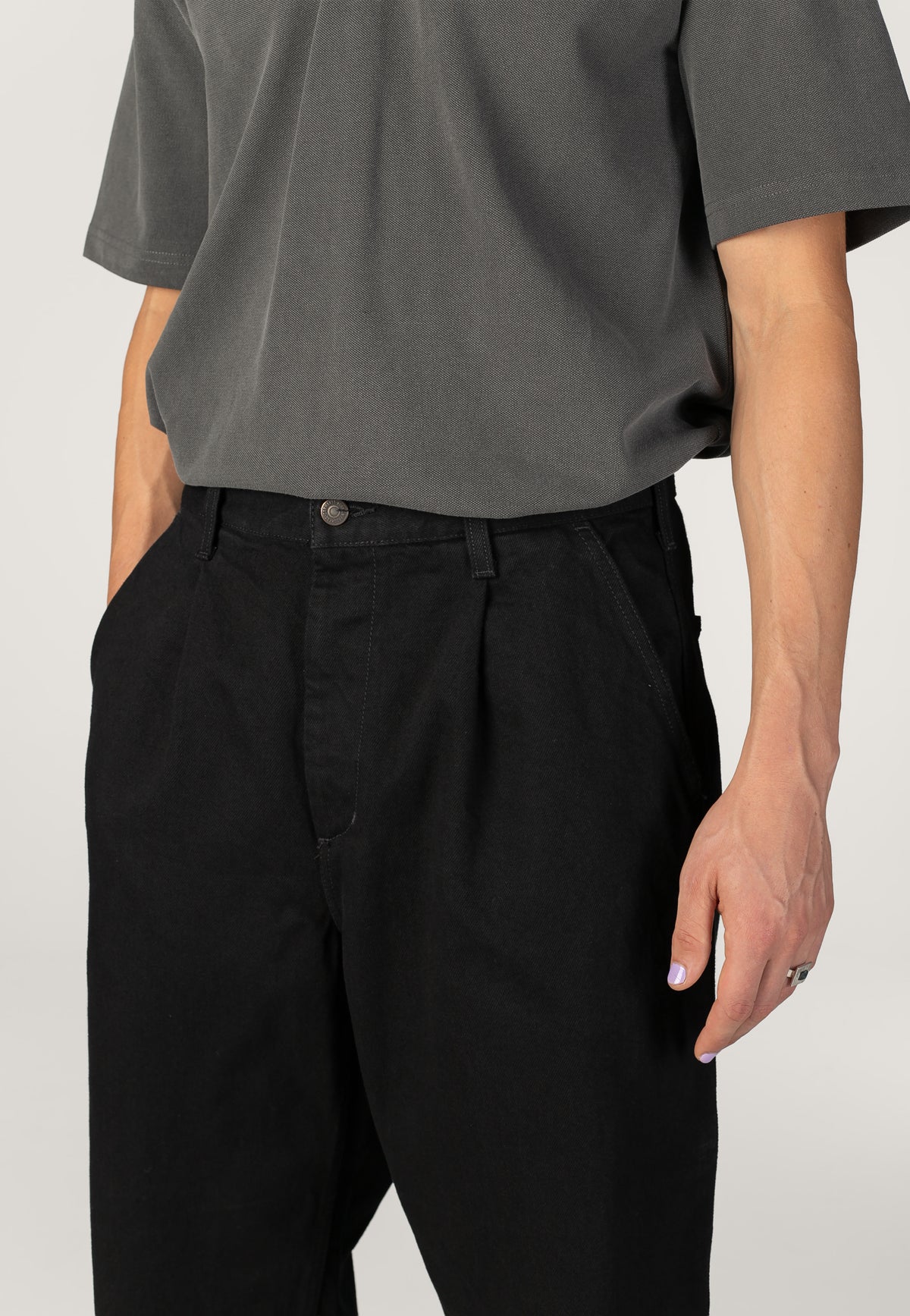Carhartt WIP Jace Rinsed Black Jeans | Men-Image