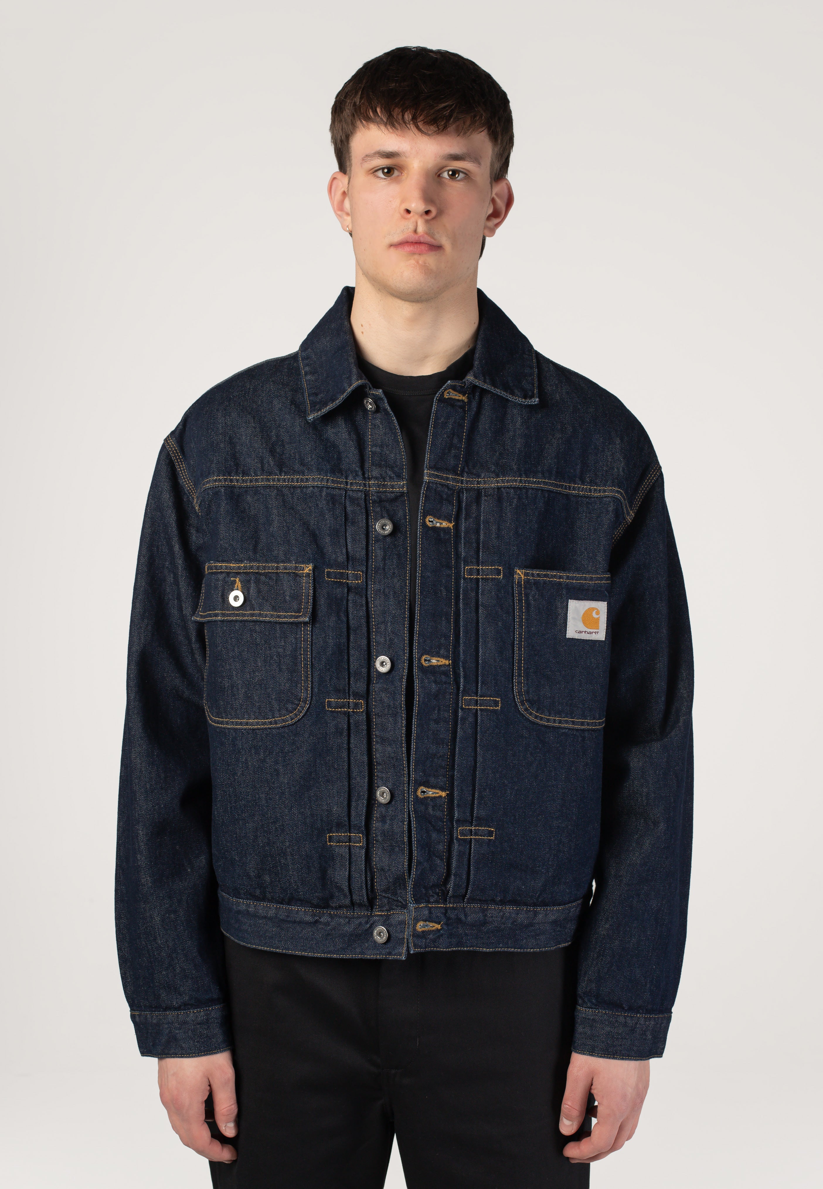 Carhartt WIP - Belmar Rinsed Blue - Jacket | Men-Image