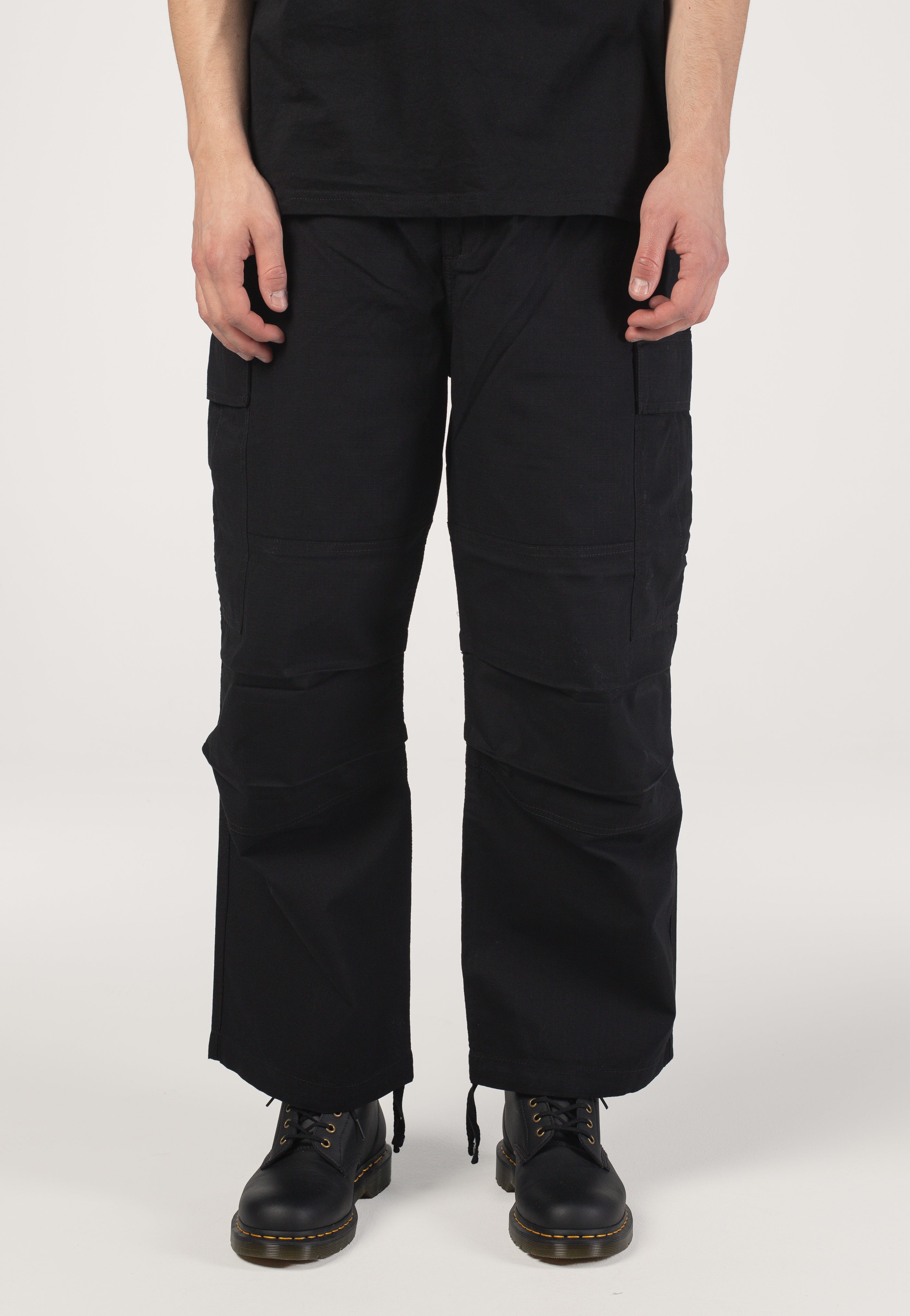 Carhartt WIP - Jet Cargo Rinsed Black - Pants | Men-Image