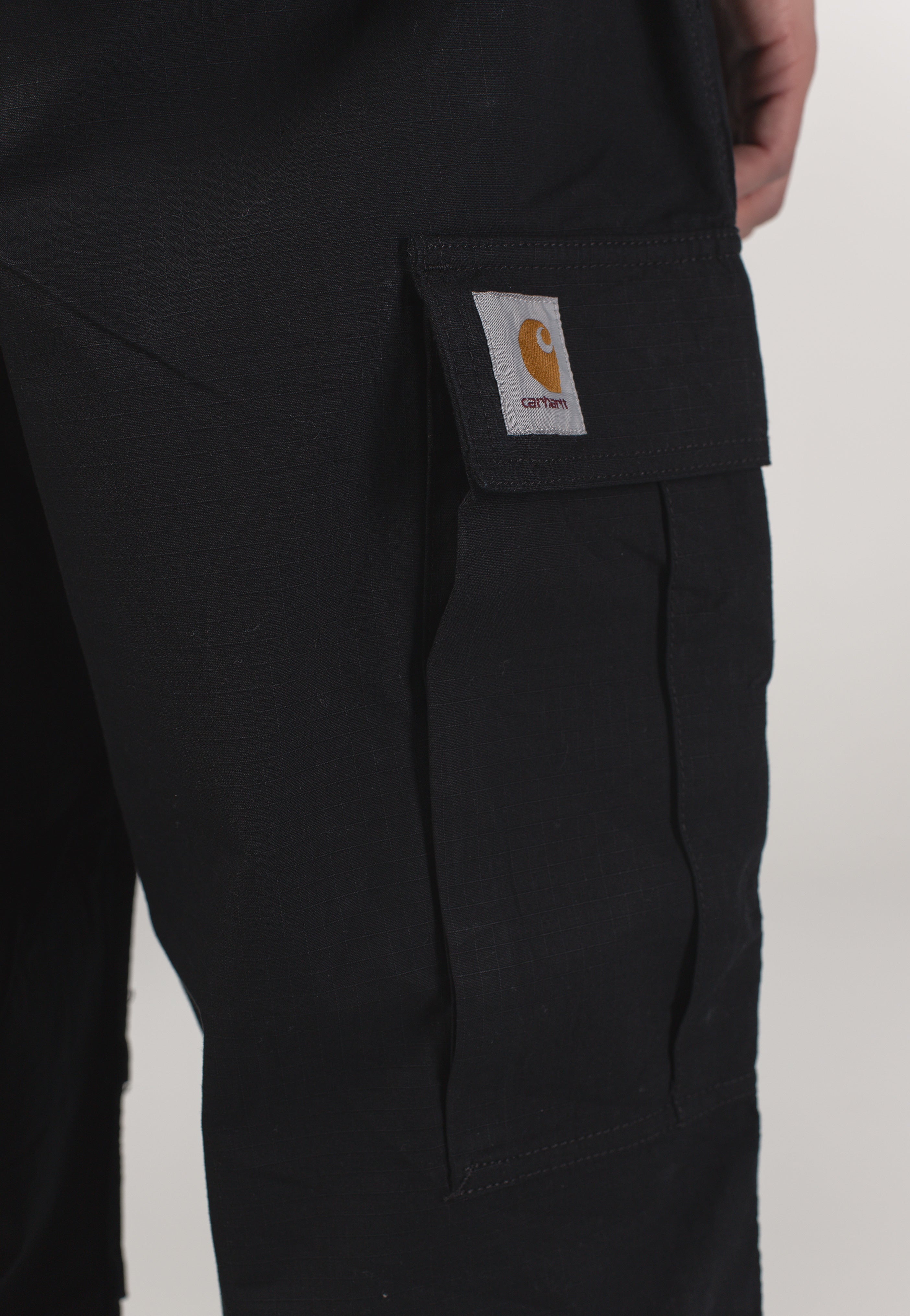 Carhartt WIP - Jet Cargo Rinsed Black - Pants | Men-Image