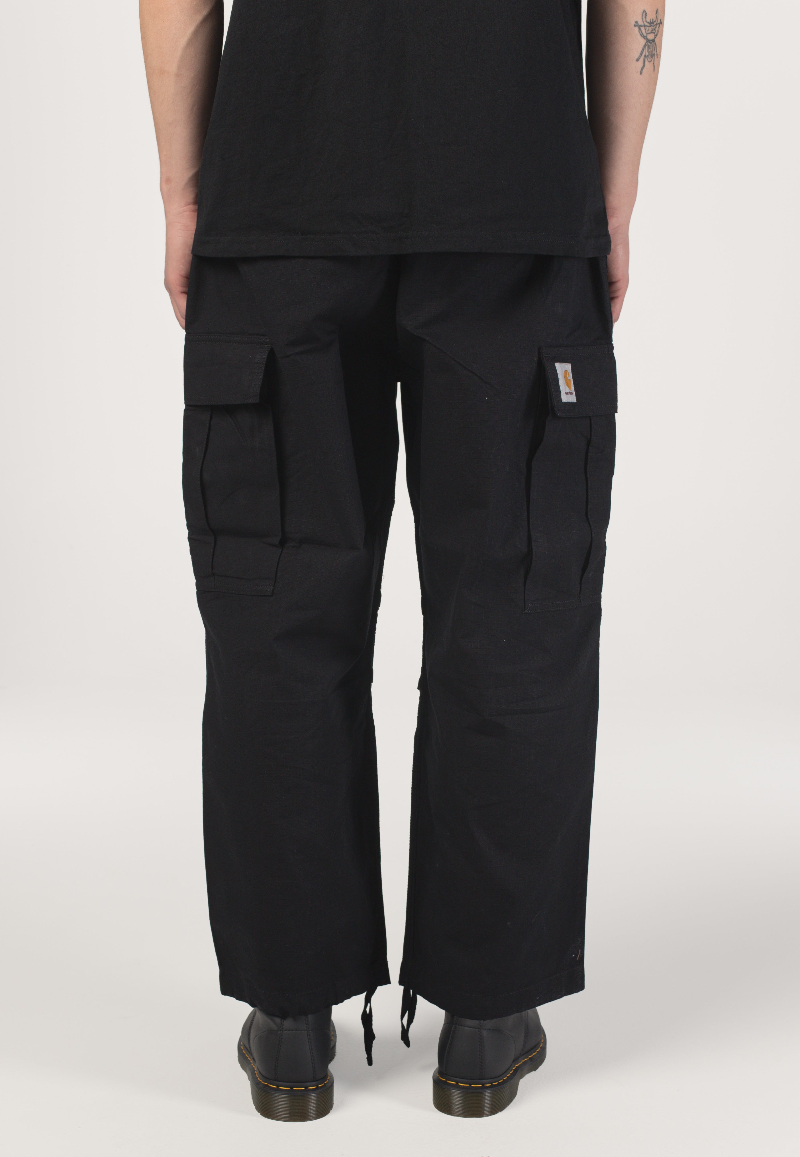 Carhartt WIP - Jet Cargo Rinsed Black - Pants | Men-Image