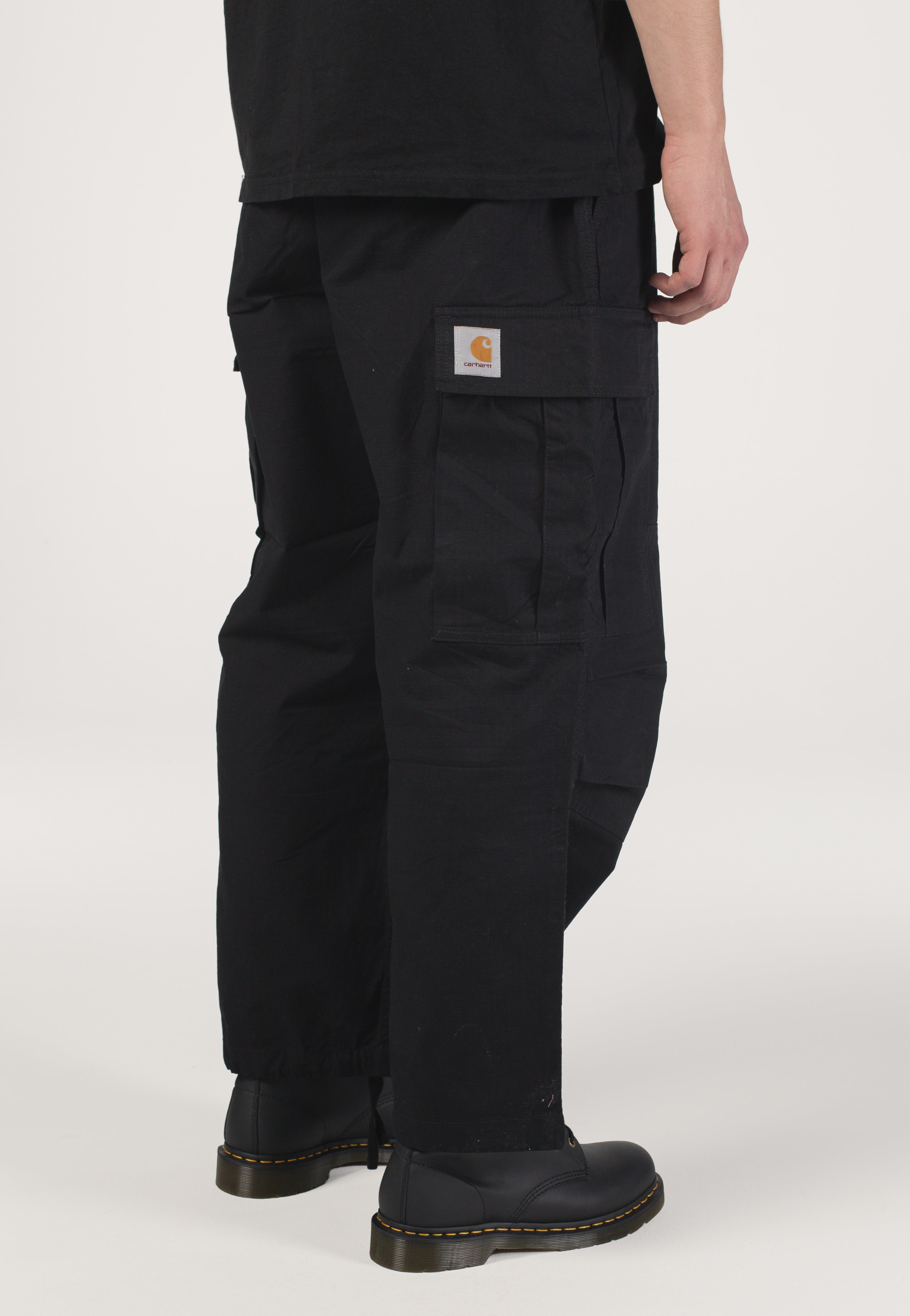 Carhartt WIP - Jet Cargo Rinsed Black - Pants | Men-Image
