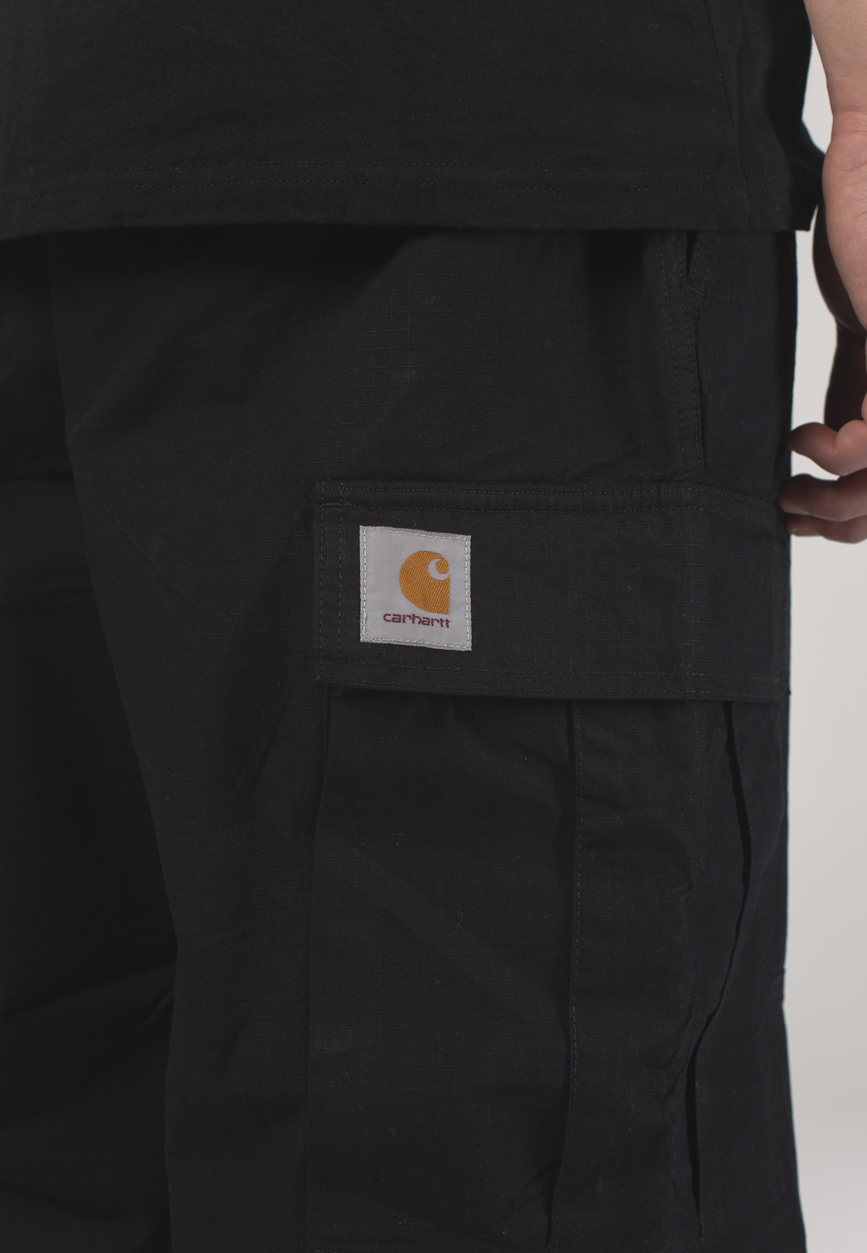 Carhartt WIP - Jet Cargo Rinsed Black - Pants | Men-Image