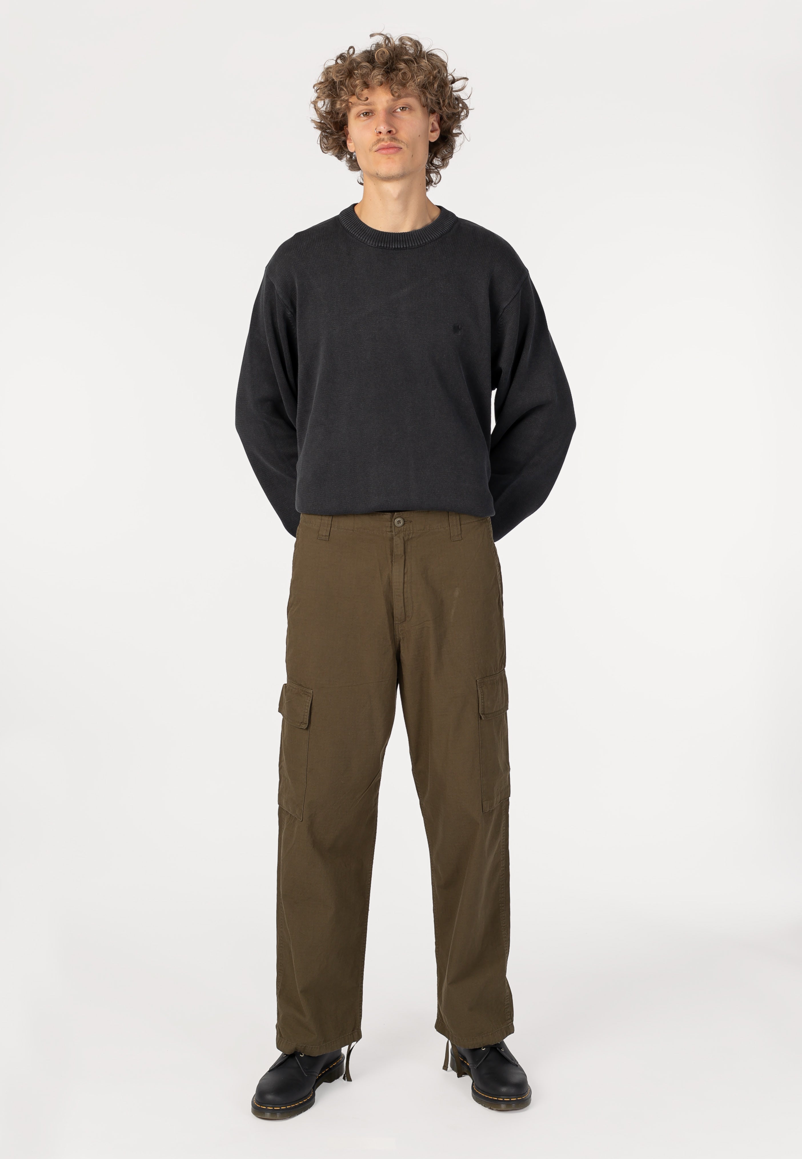 Carhartt WIP - Kade Garment Dyed Dark Beech - Pants | Men-Image