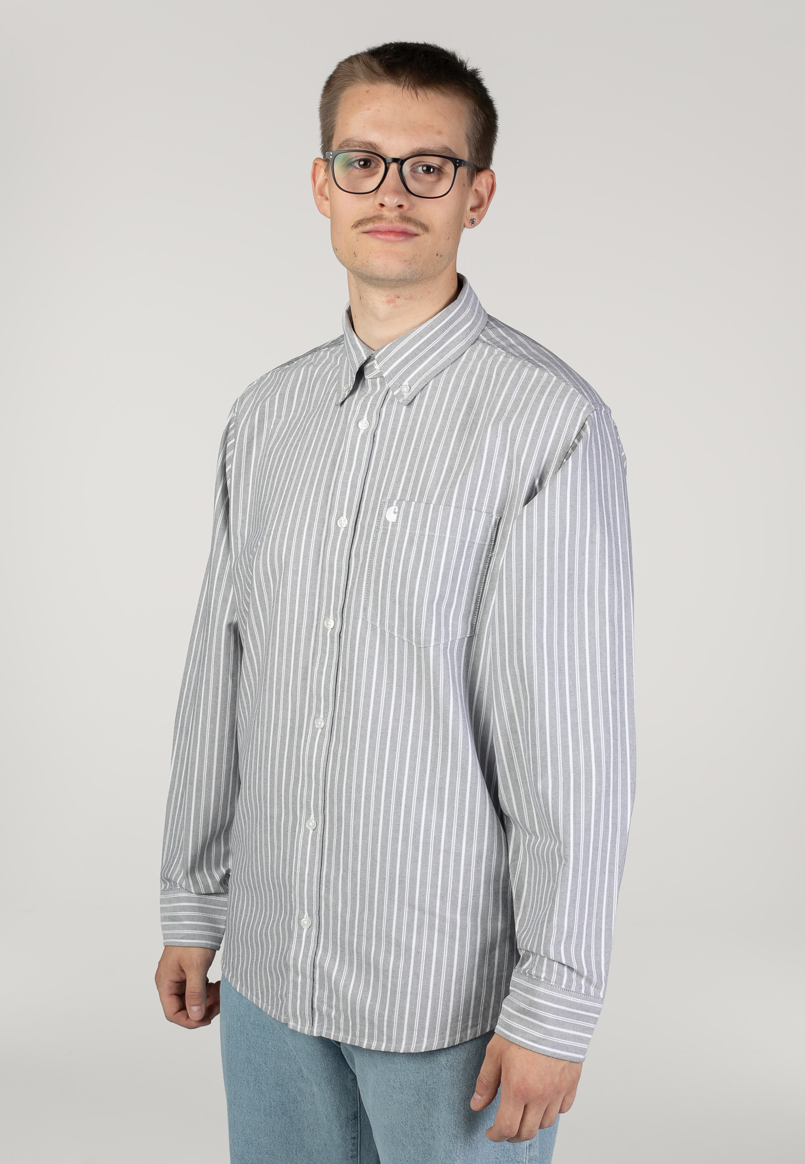 Carhartt WIP - Kanan Stripe/Black - Shirt | Men-Image