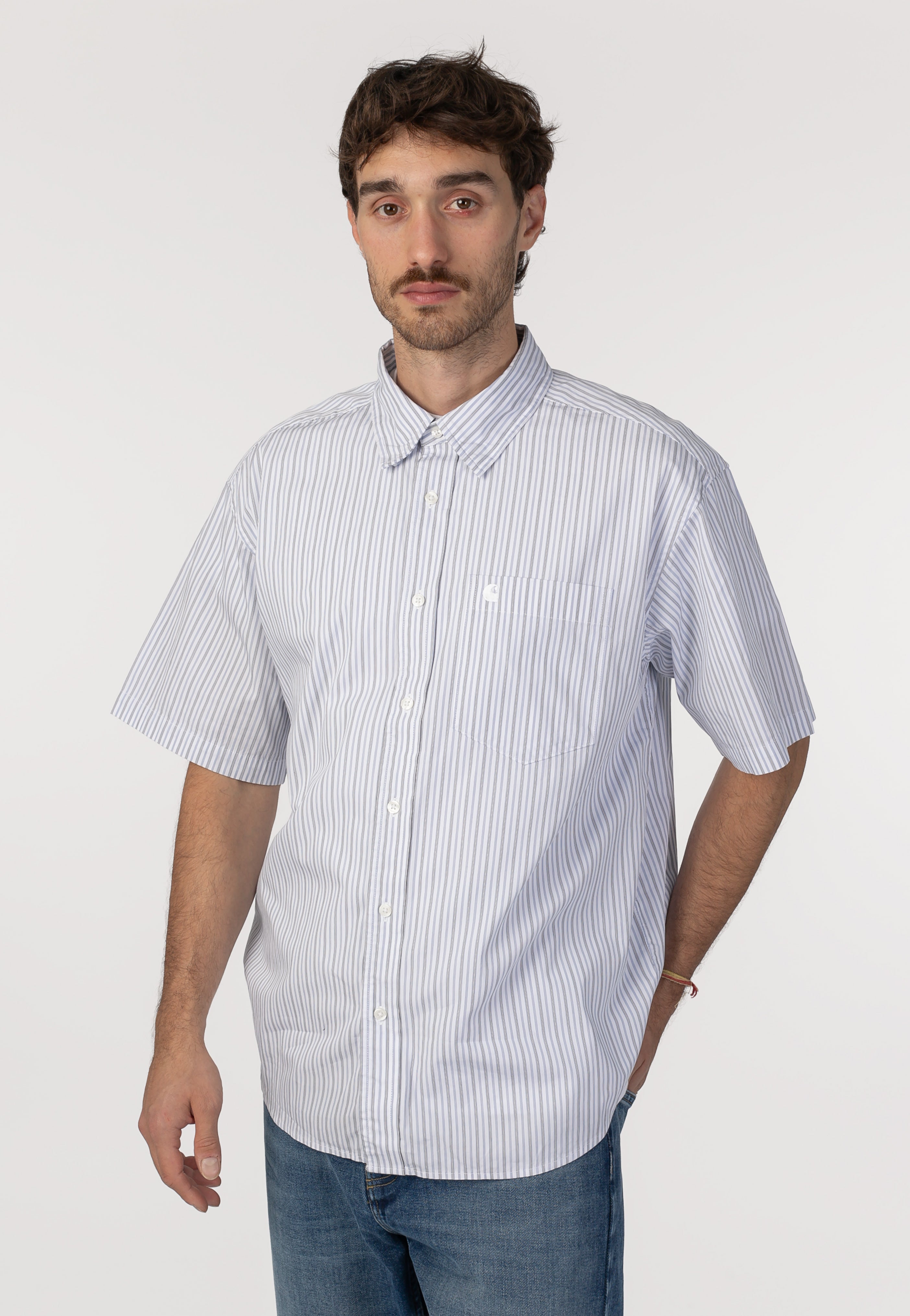 Carhartt WIP - Keene Stripe White - Shirt | Men-Image