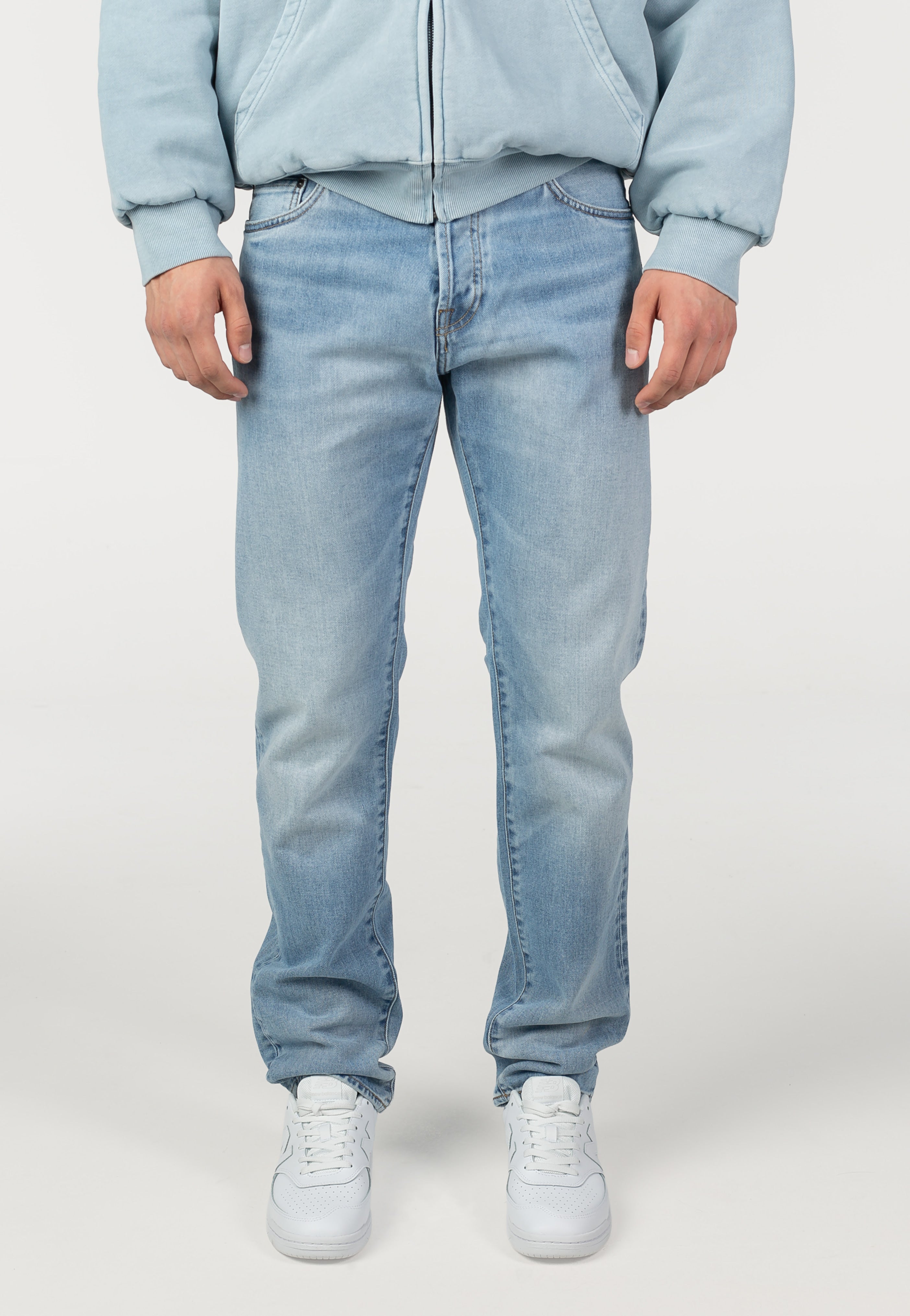 Carhartt WIP - Klondike Light Used Wash Blue - Jeans | Men-Image
