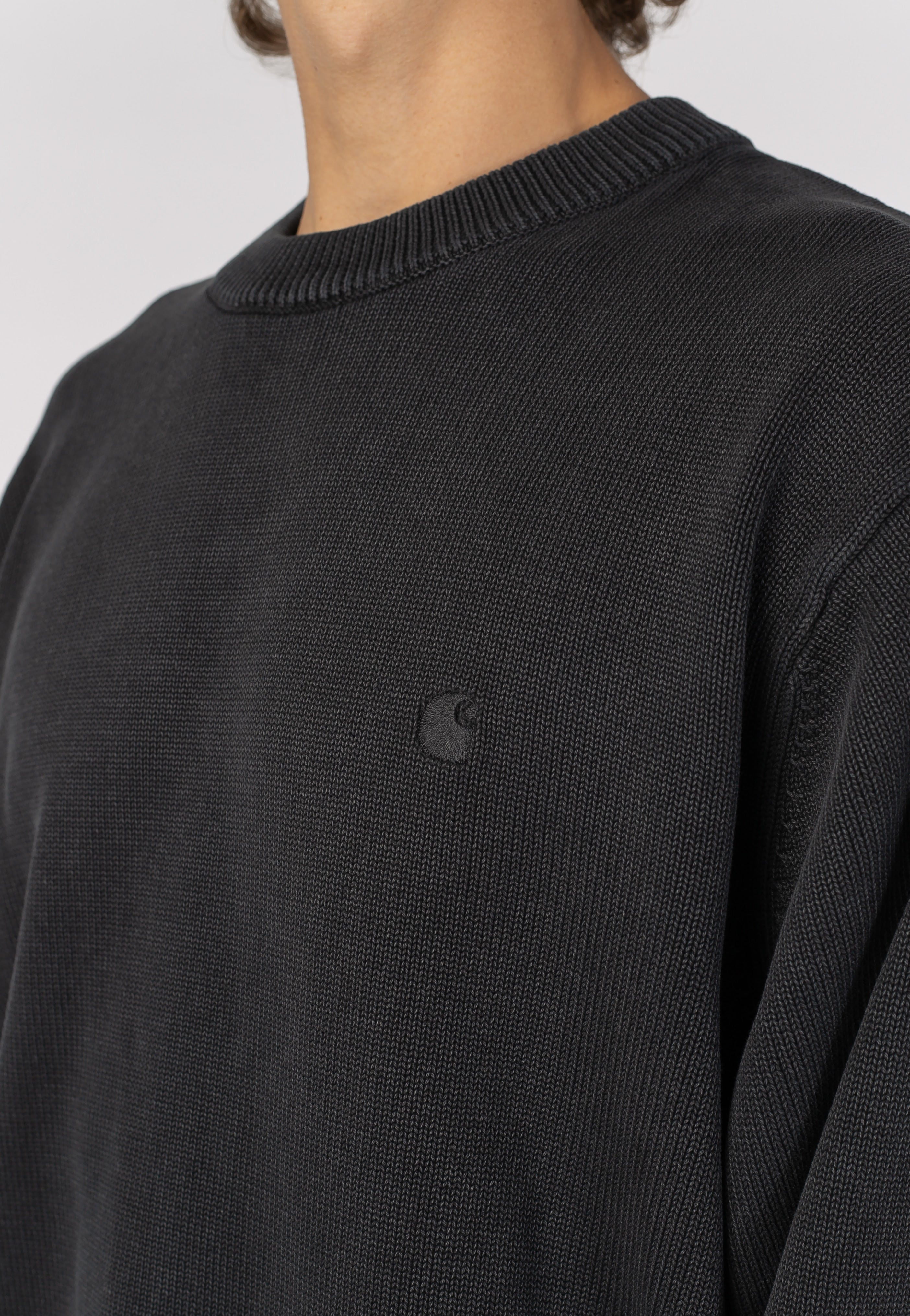 Carhartt WIP - Kori Garment Dyed Black - Pullover | Men-Image