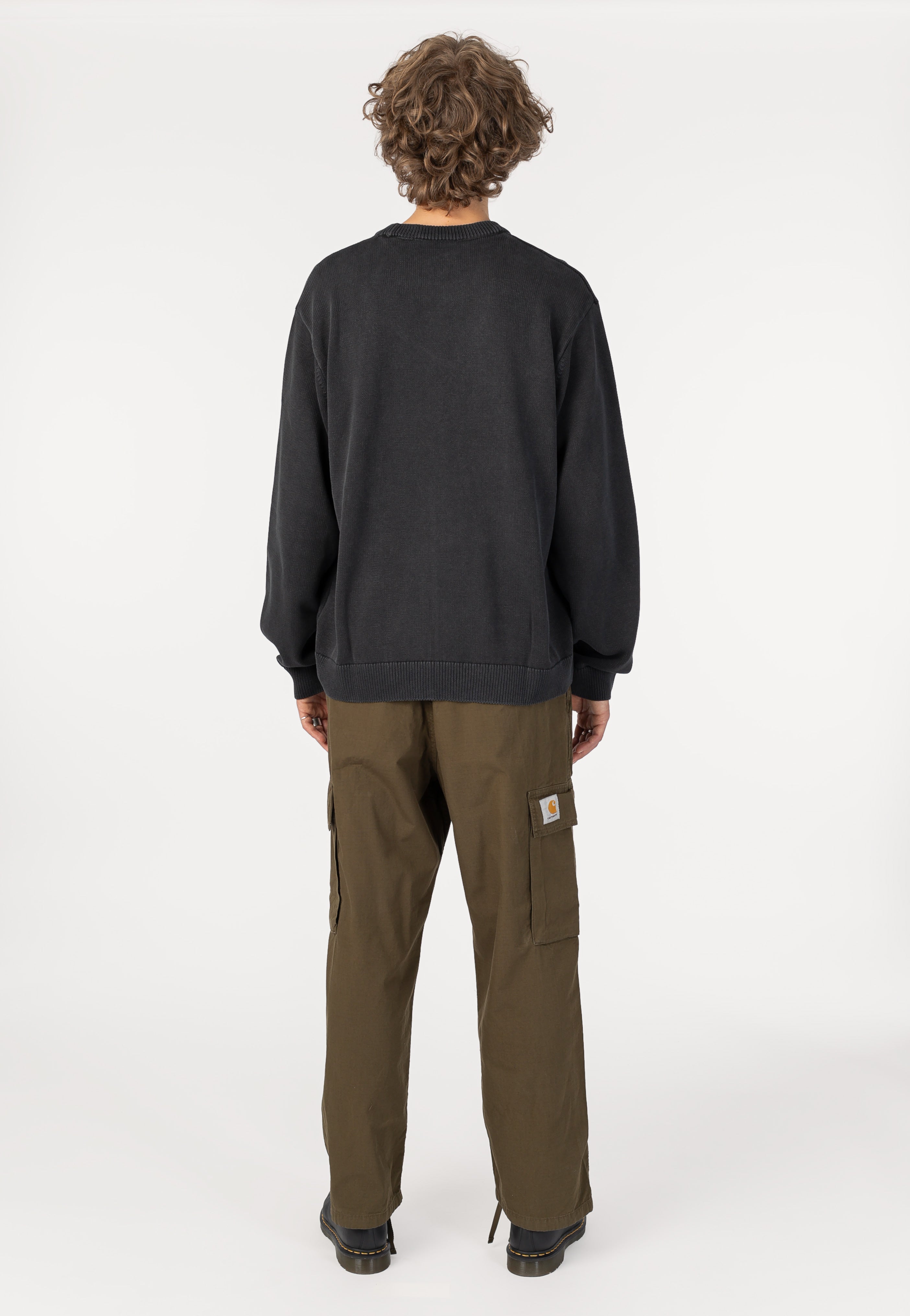 Carhartt WIP - Kori Garment Dyed Black - Pullover | Men-Image