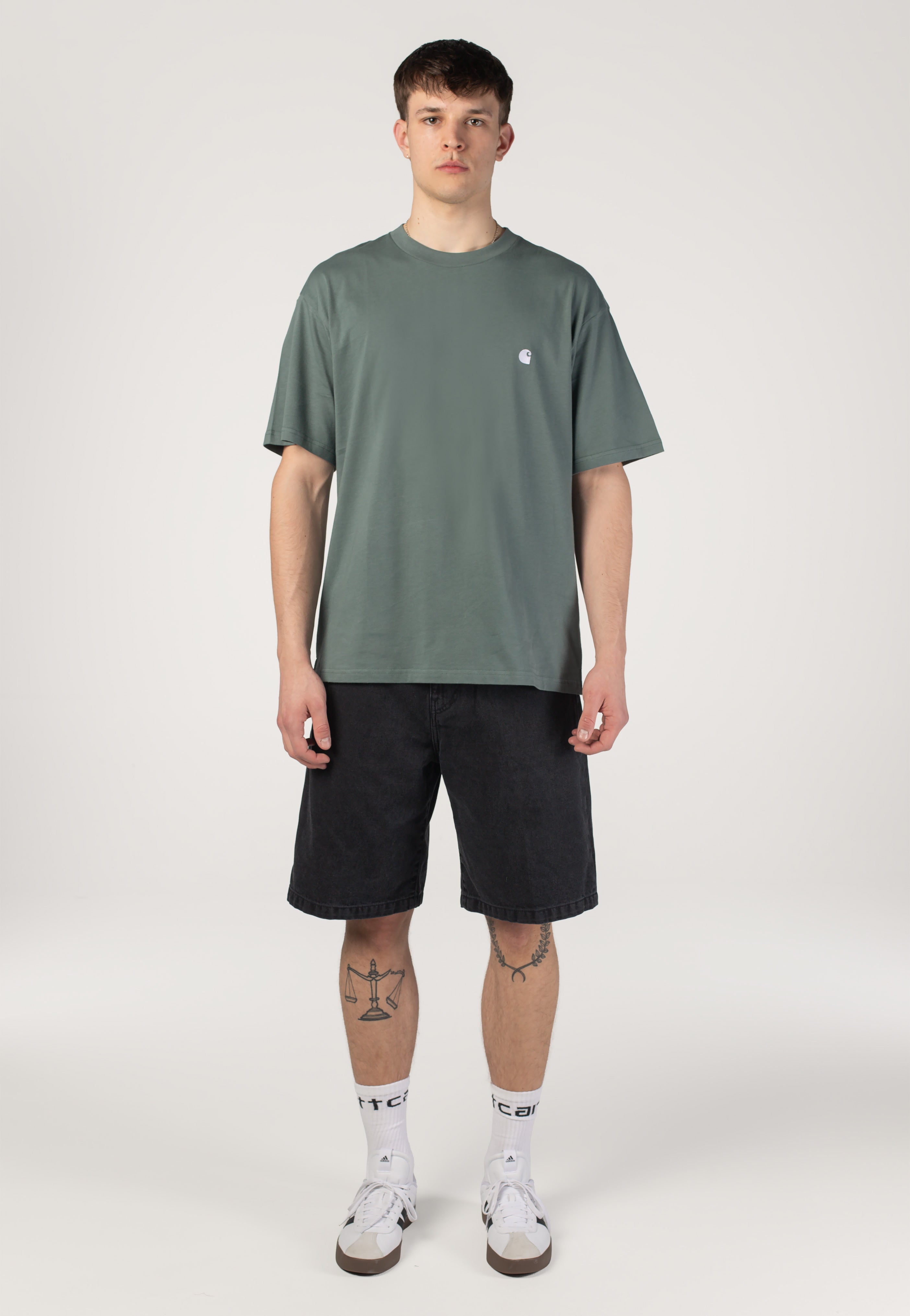 Carhartt WIP - Landon Stone Washed Black - Shorts | Men-Image