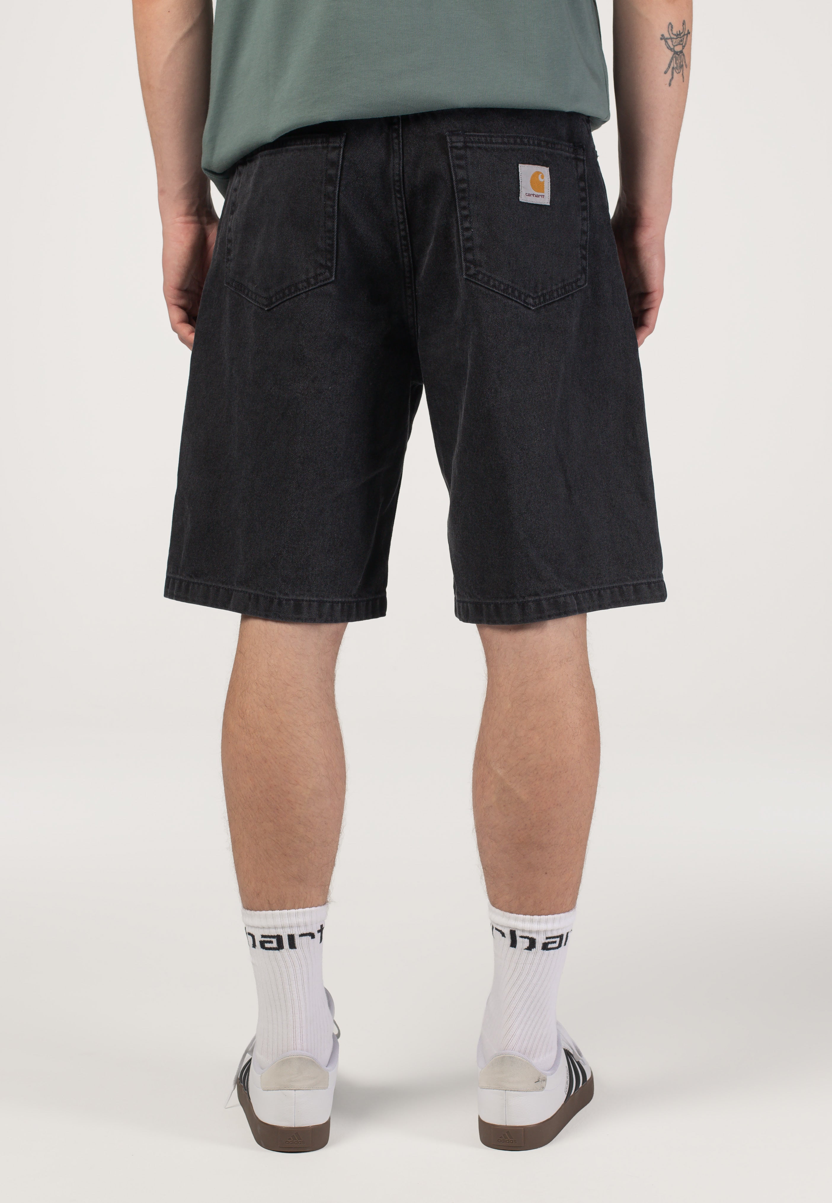 Carhartt WIP - Landon Stone Washed Black - Shorts | Men-Image