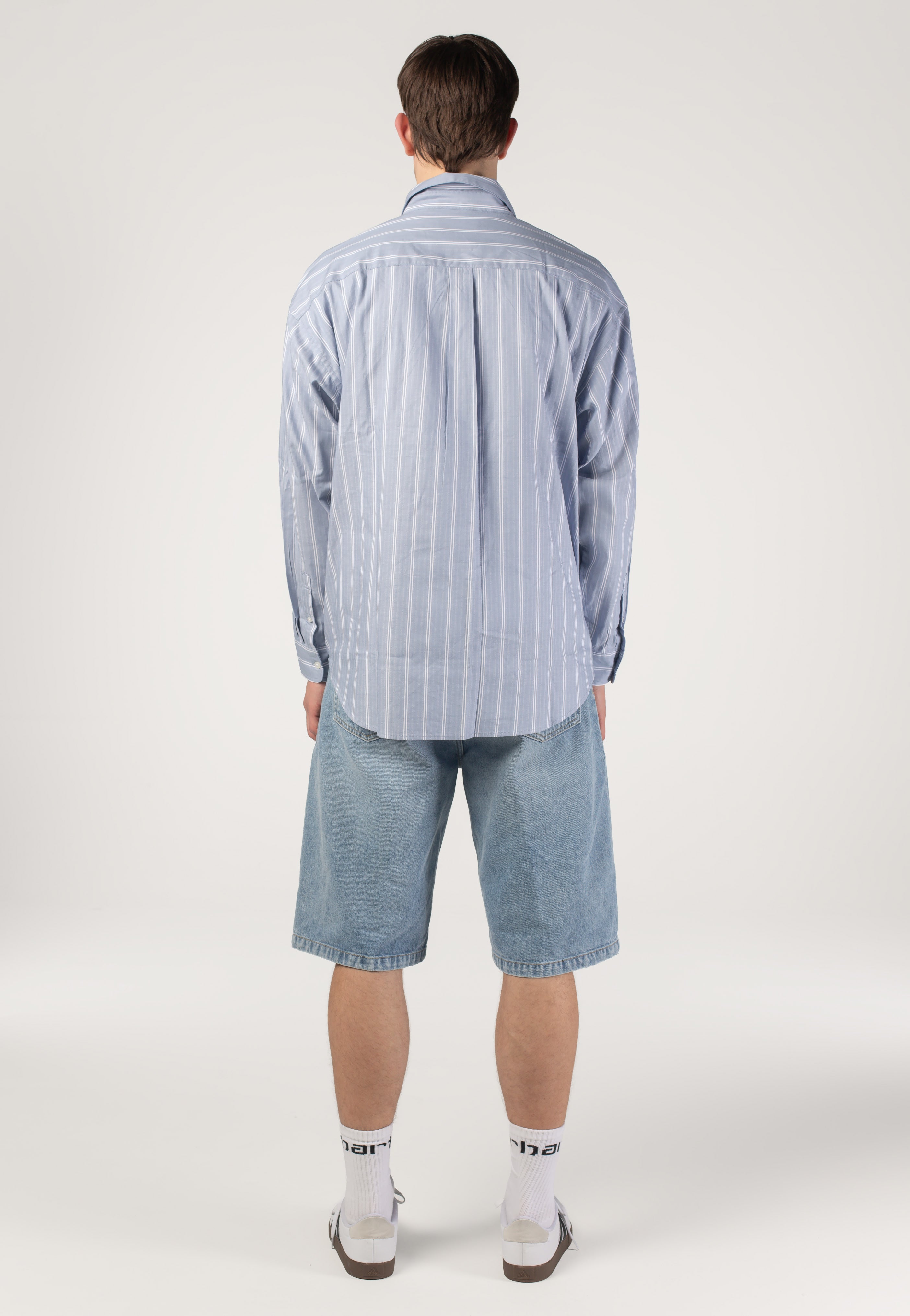 Carhartt WIP - Landon Heavy Worn Bleached Blue - Shorts | Men-Image
