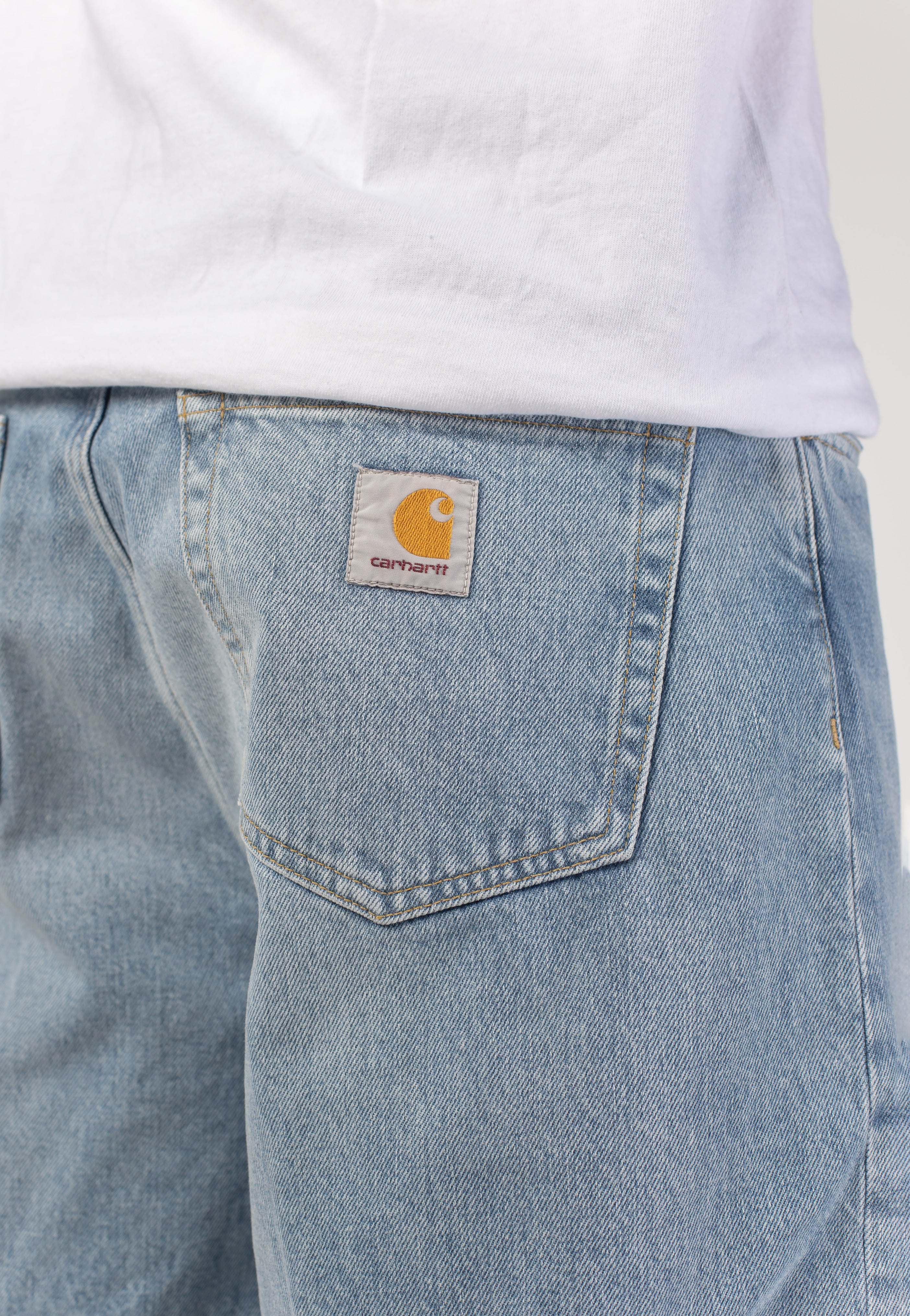 Carhartt WIP - Landon Heavy Worn Bleached Blue - Shorts | Men-Image