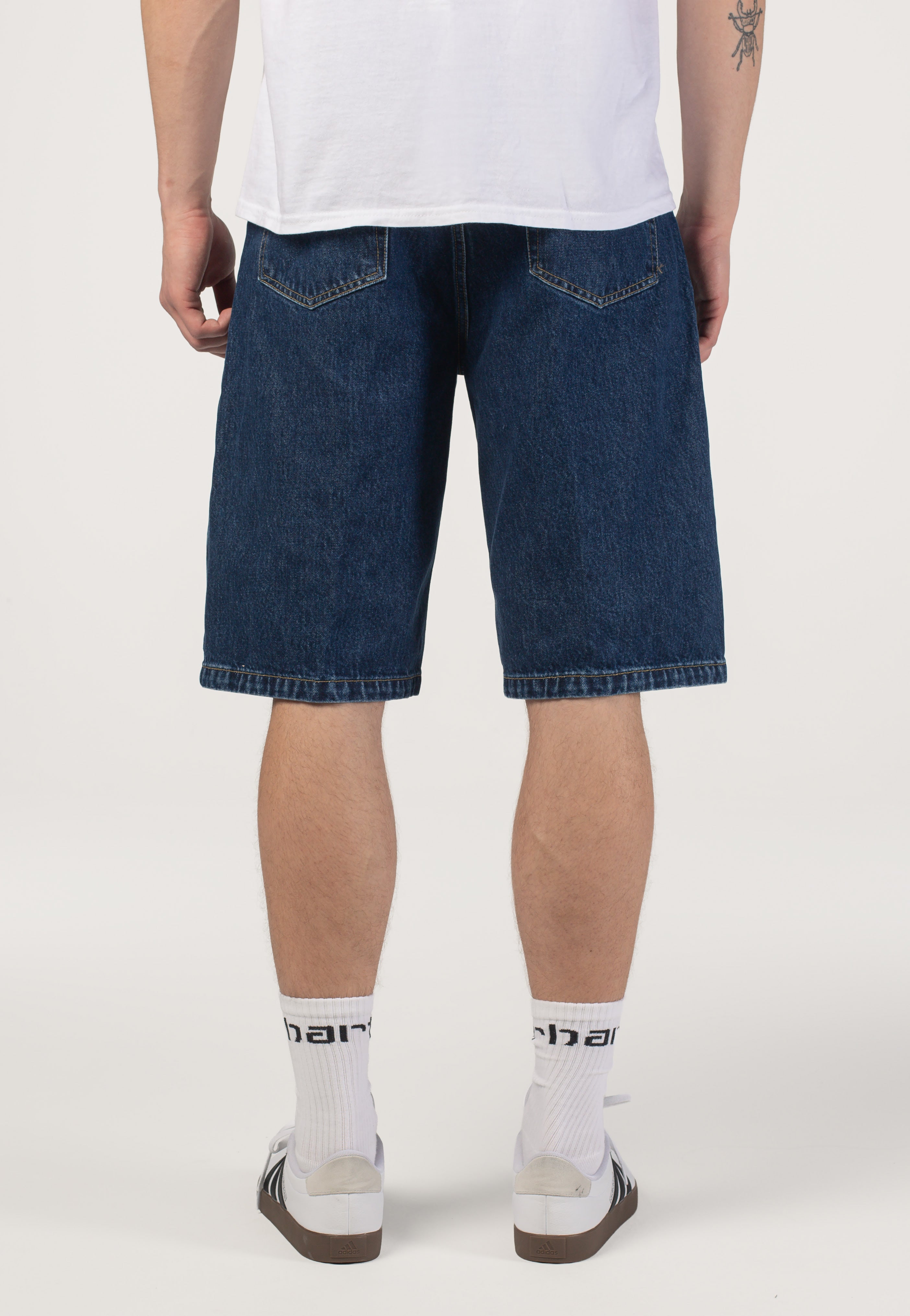 Carhartt WIP - Langdon Stone Washed Blue - Shorts | Men-Image
