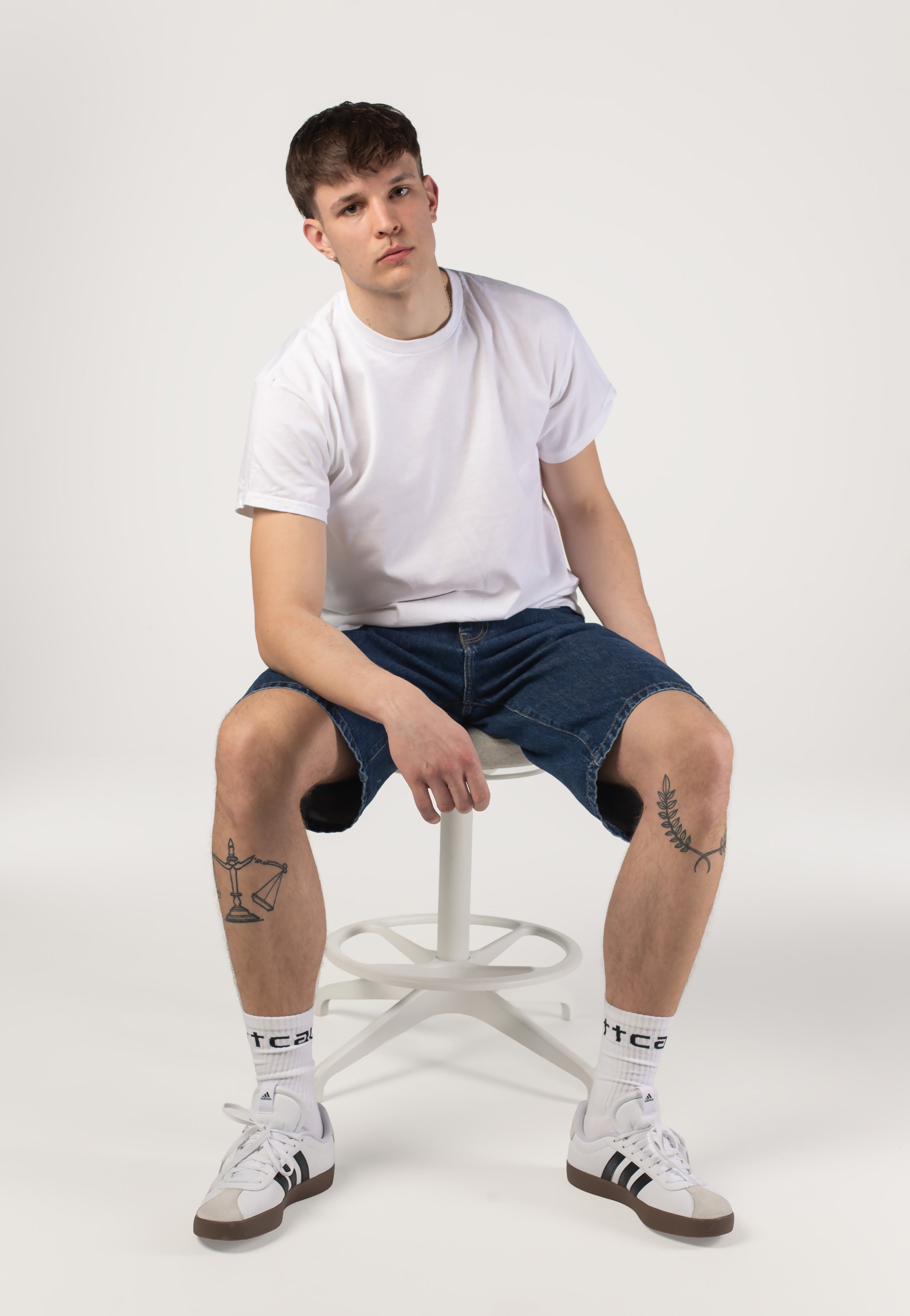 Carhartt WIP - Langdon Stone Washed Blue - Shorts | Men-Image