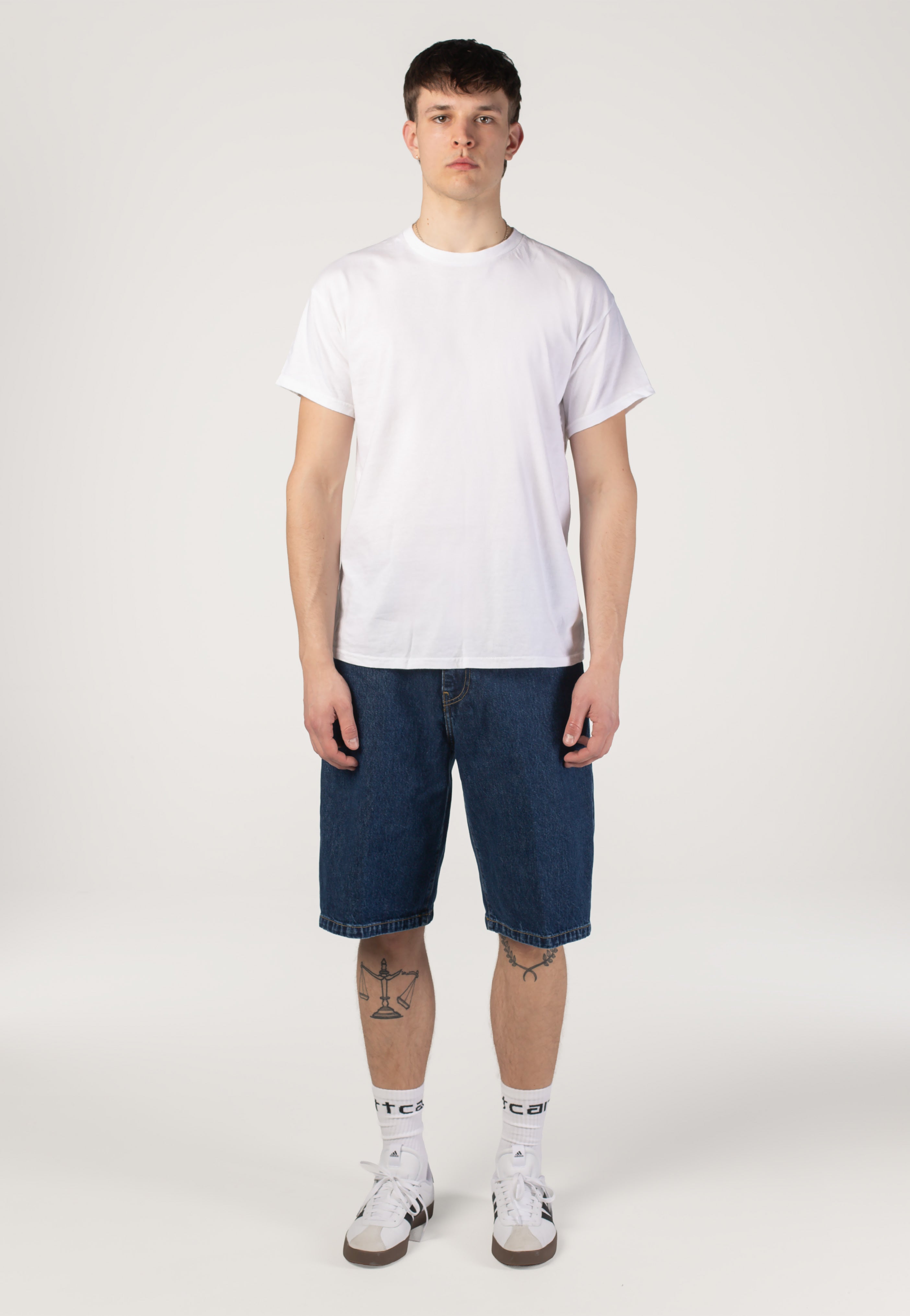 Carhartt WIP - Langdon Stone Washed Blue - Shorts | Men-Image