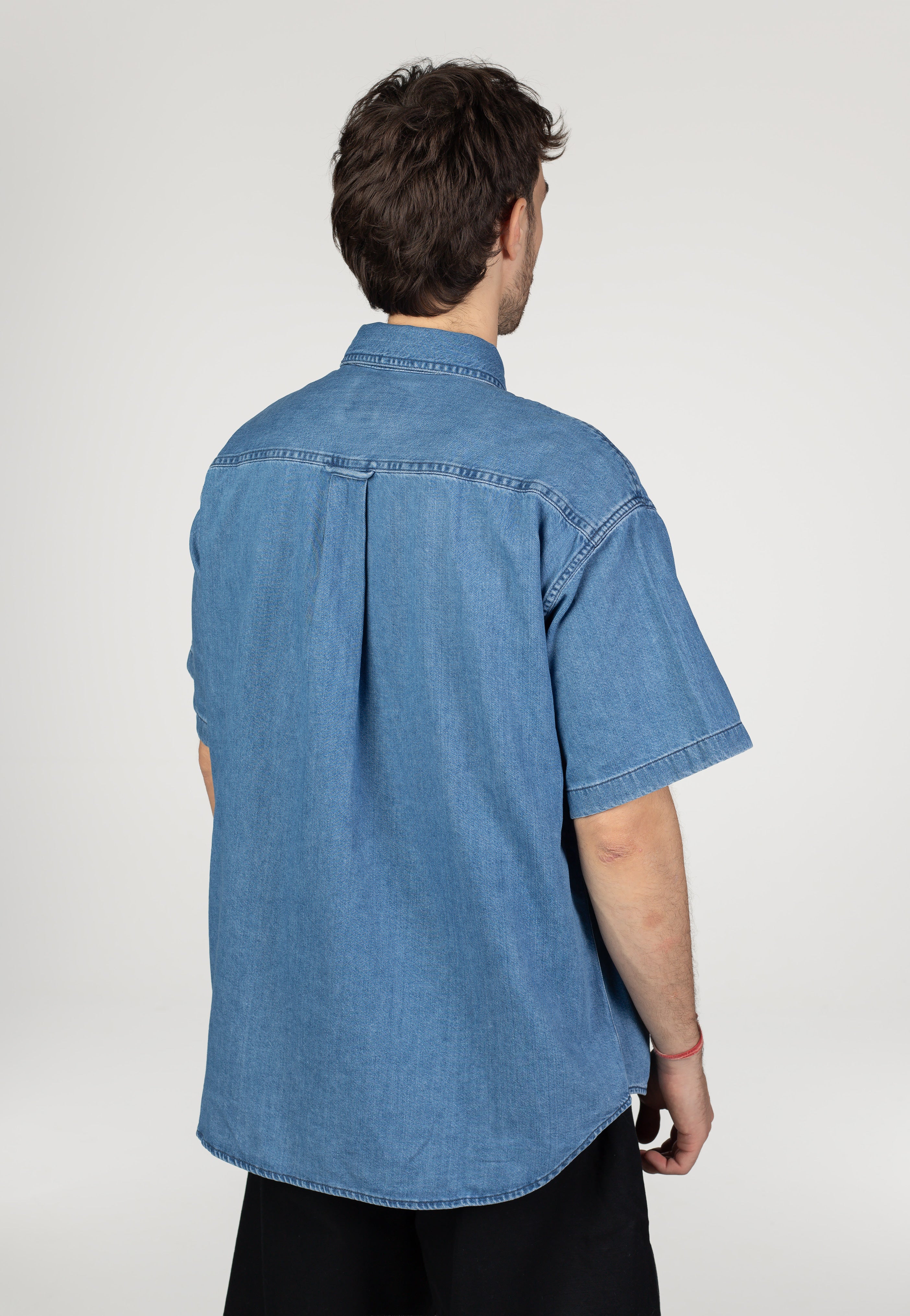 Carhartt WIP - Lucas Stone Washed Blue - Shirt | Men-Image