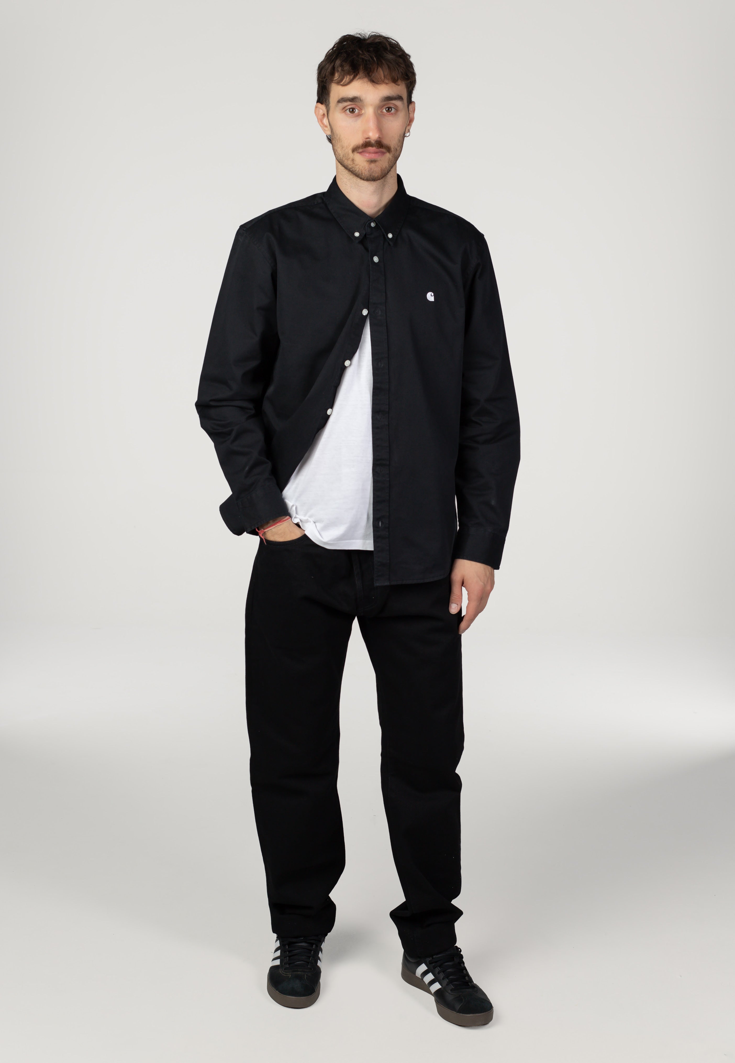 Carhartt WIP - Madison Black/White - Shirt | Men-Image