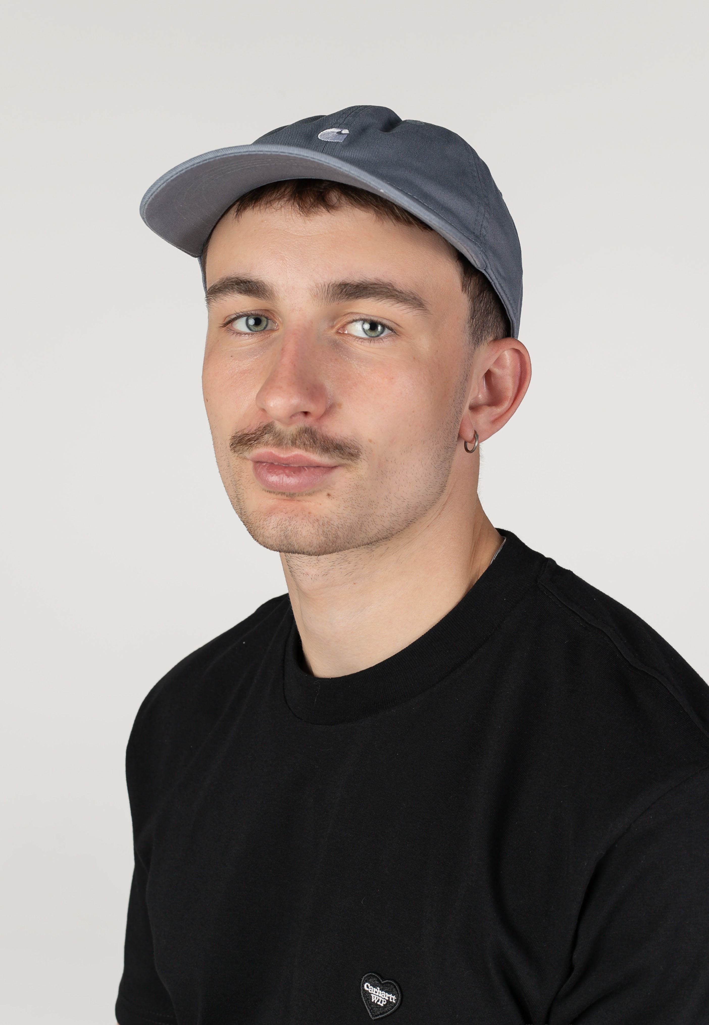 Carhartt WIP - Madison Logo Shady Blue/White - Cap | Neutral-Image