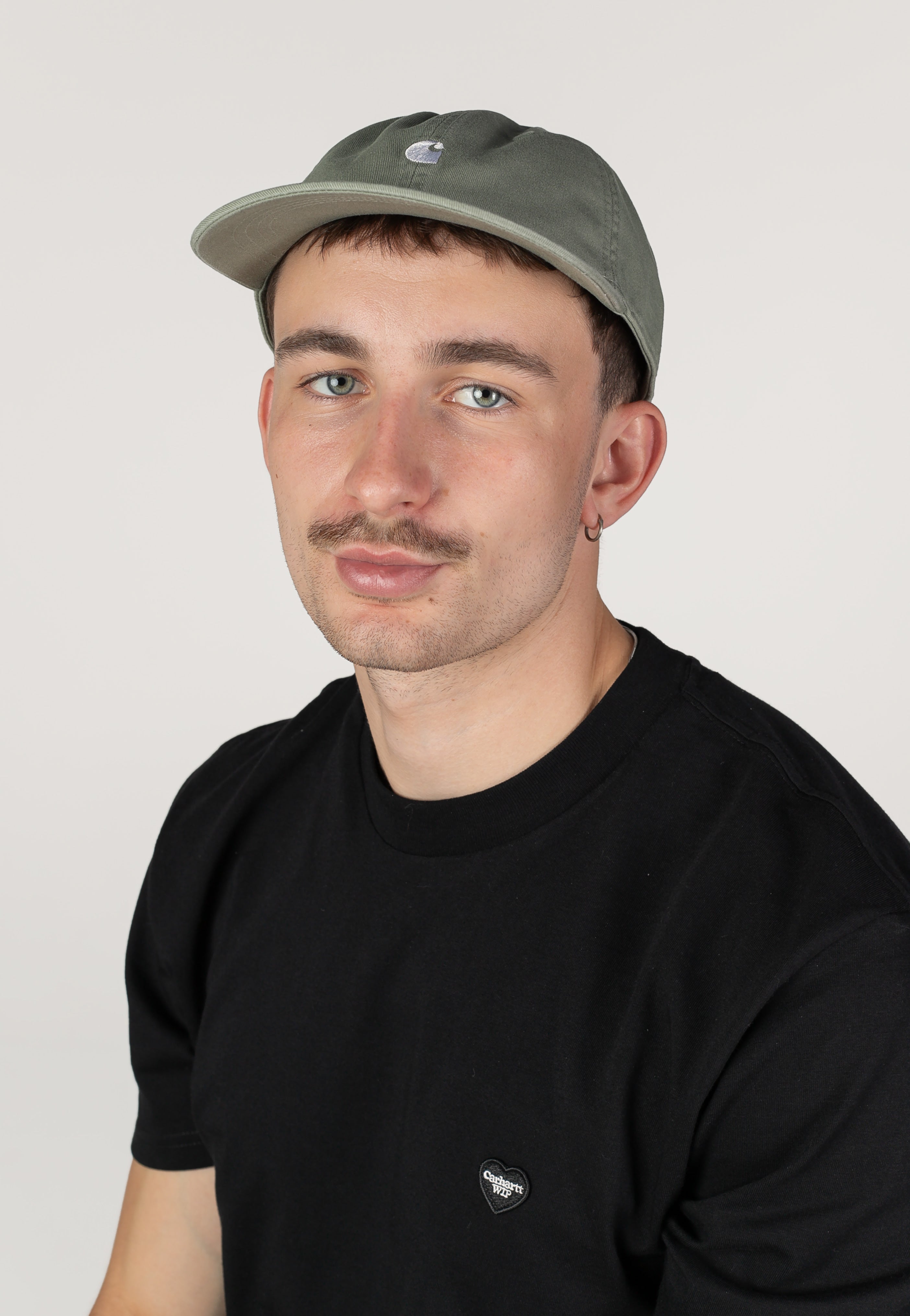 Carhartt WIP - Madison Logo Shady Green/White - Cap | Neutral-Image