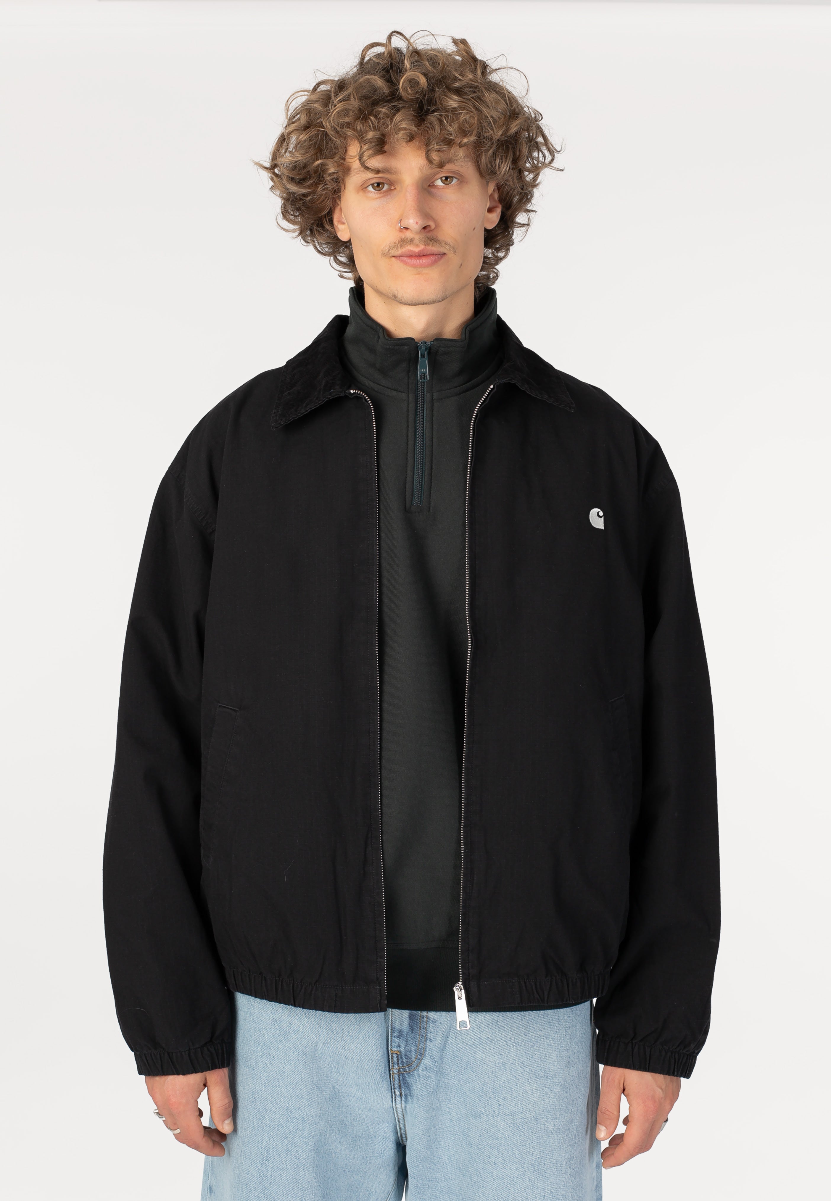 Carhartt WIP - Madison Ripstop Garment Dyed Black/Wax - Jacket | Men-Image