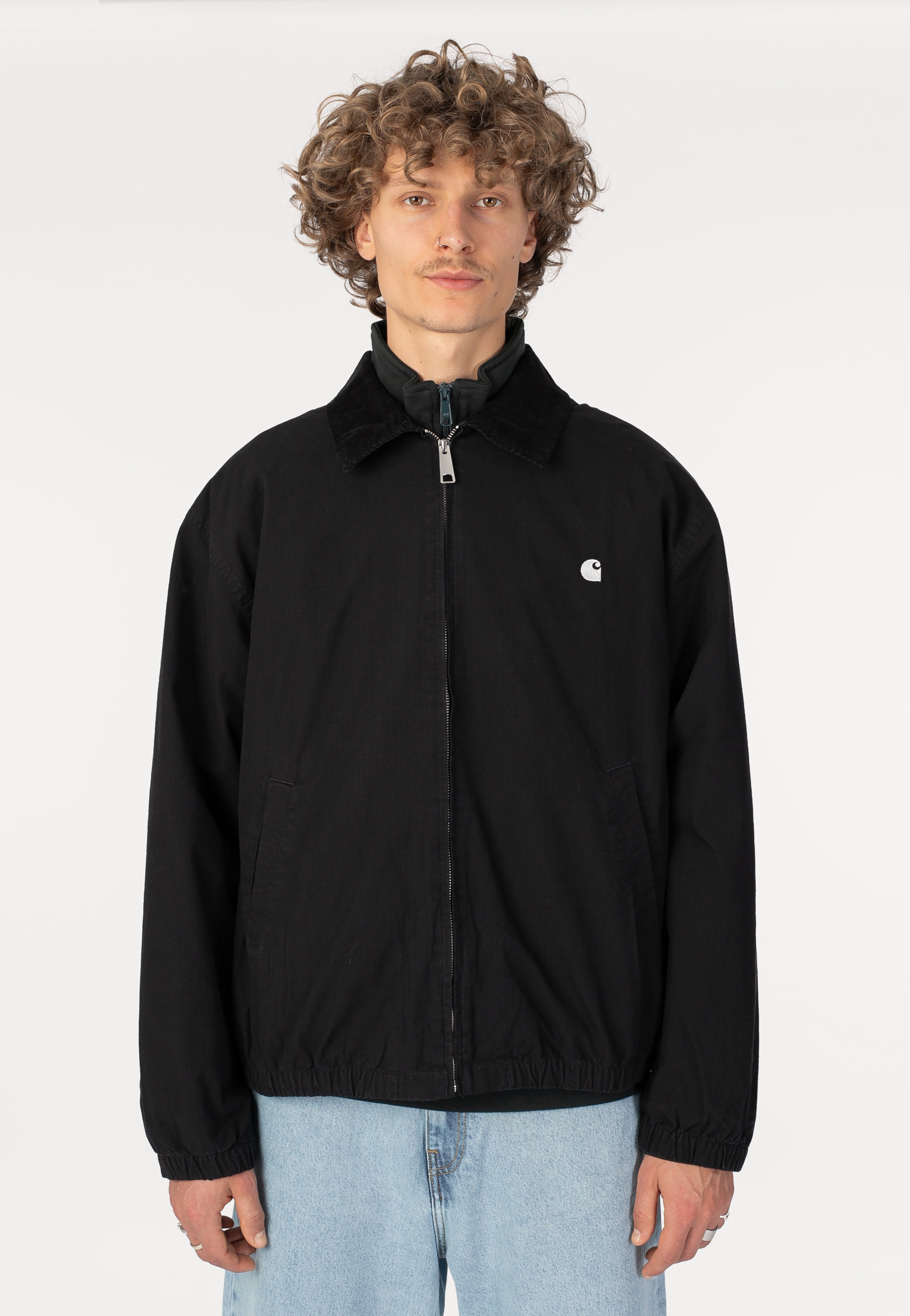 Carhartt WIP Madison Ripstop Garment Dyed Black/Wax - Jacket
