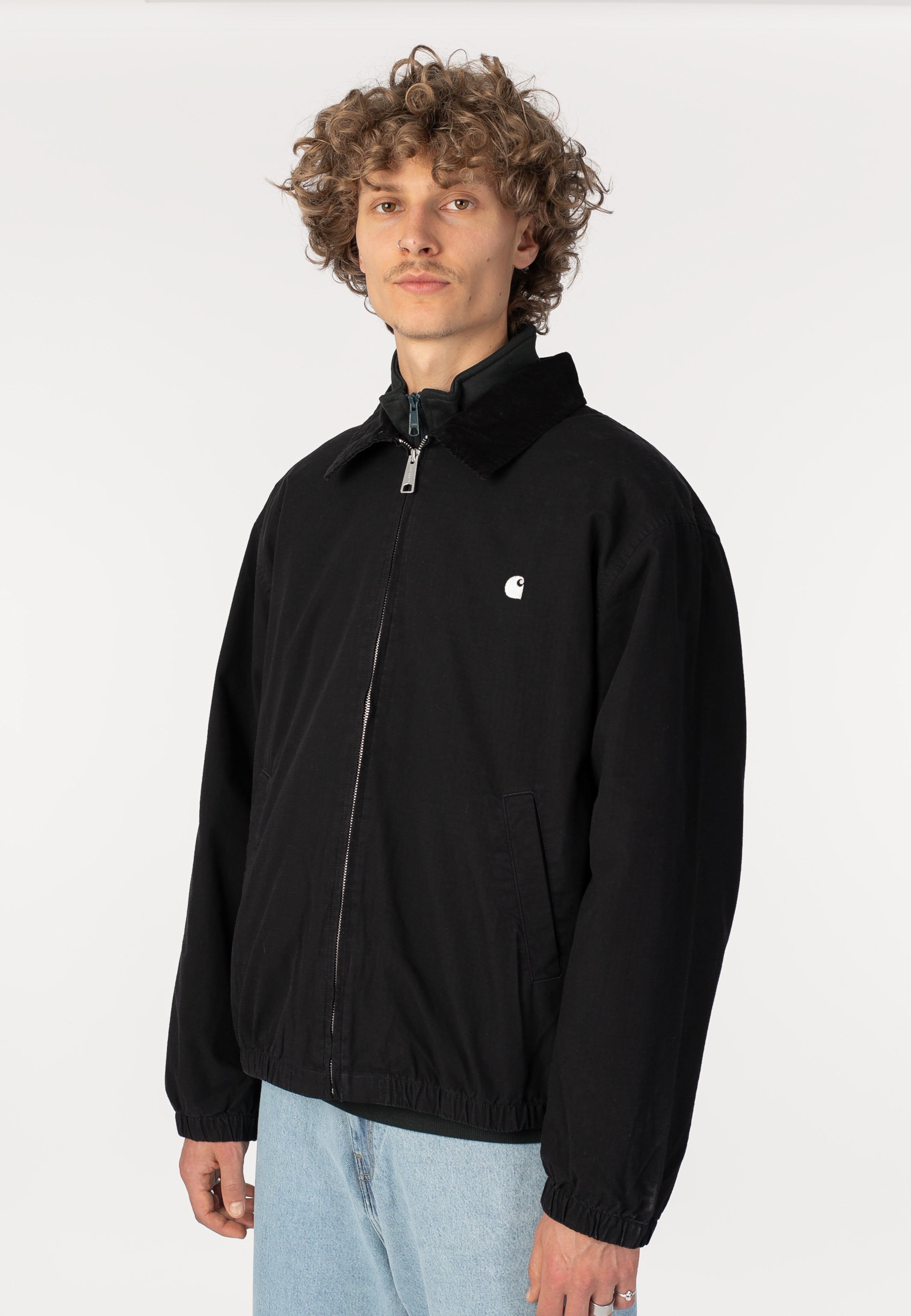 Carhartt WIP - Madison Ripstop Garment Dyed Black/Wax - Jacket | Men-Image