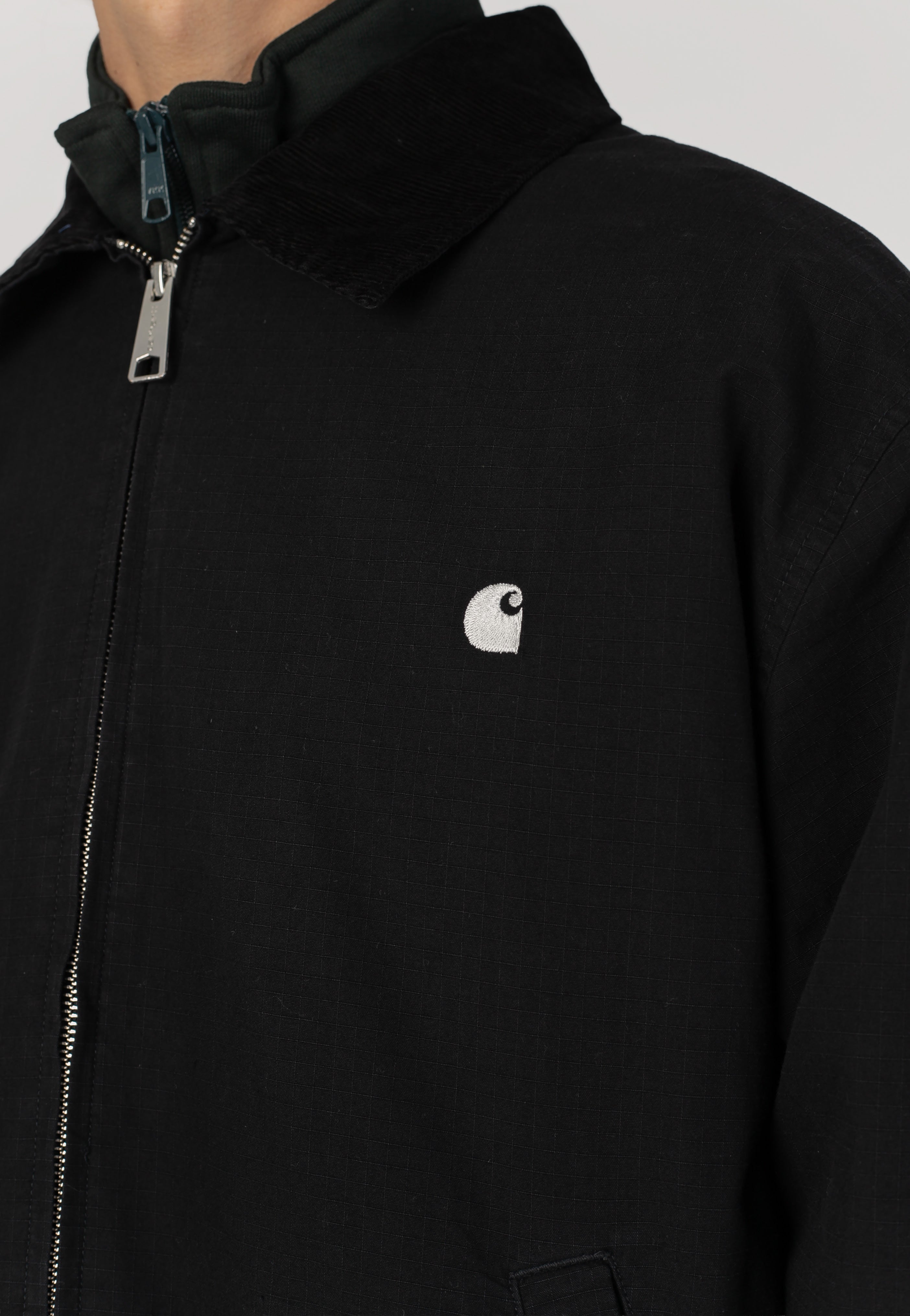 Carhartt WIP - Madison Ripstop Garment Dyed Black/Wax - Jacket | Men-Image
