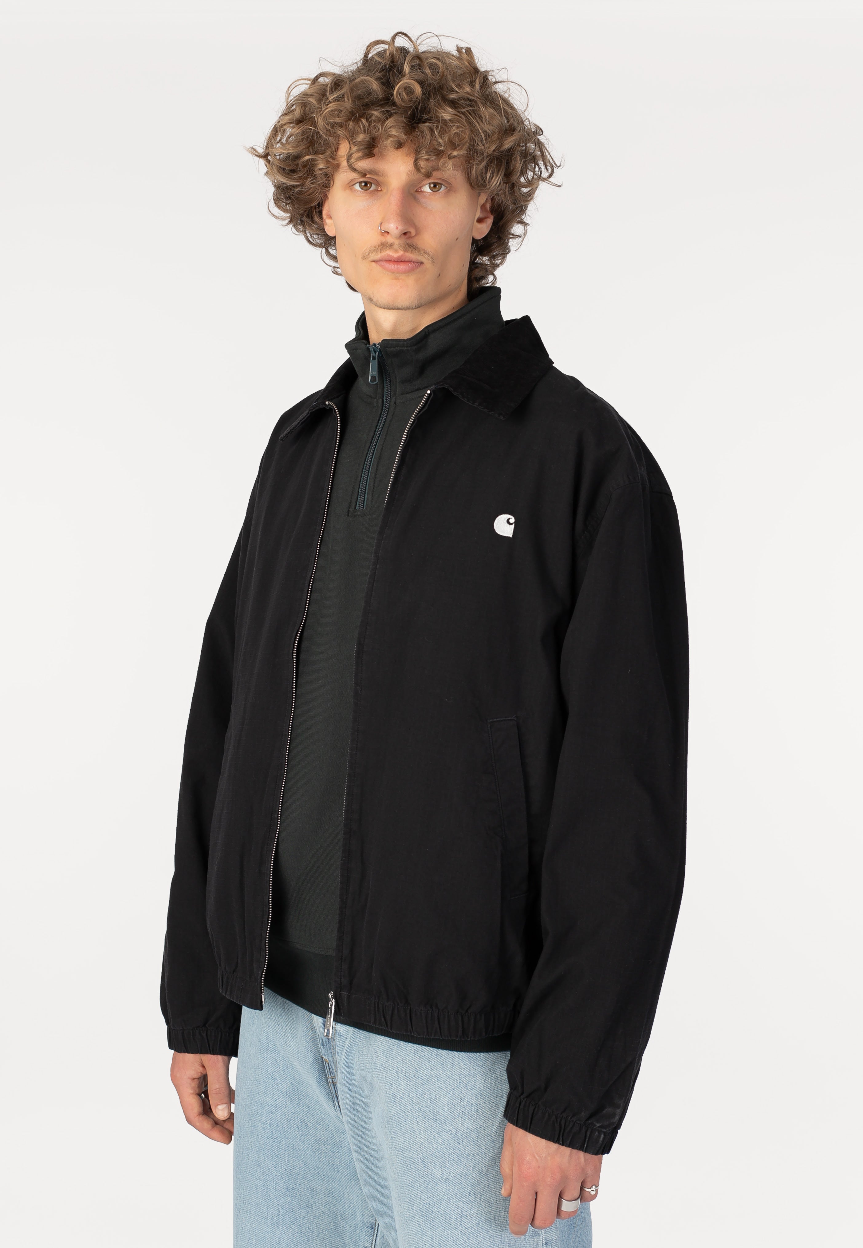 Carhartt WIP Madison Ripstop Garment Dyed Black/Wax - Jacket