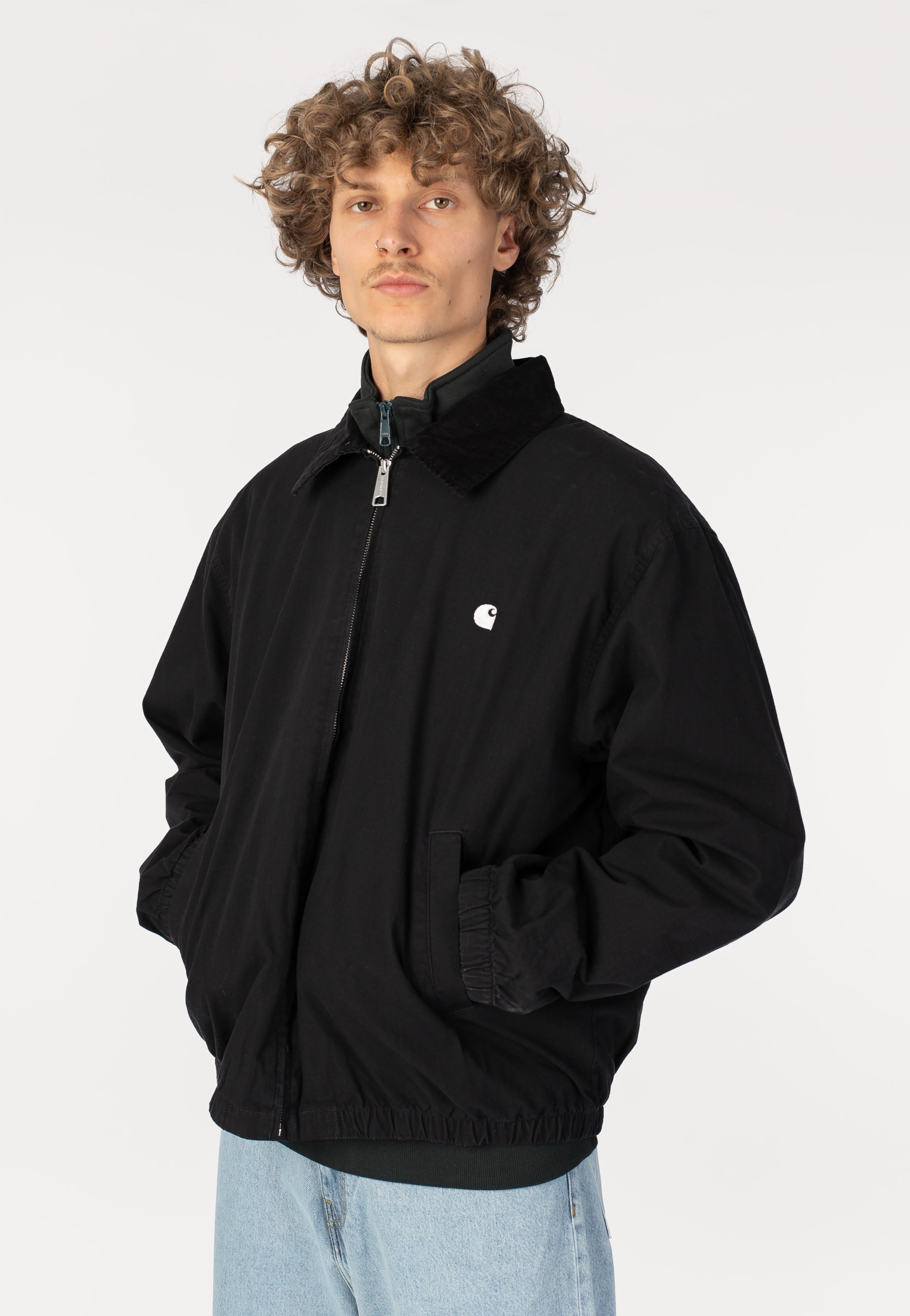Carhartt WIP Madison Ripstop Garment Dyed Black/Wax - Jacket