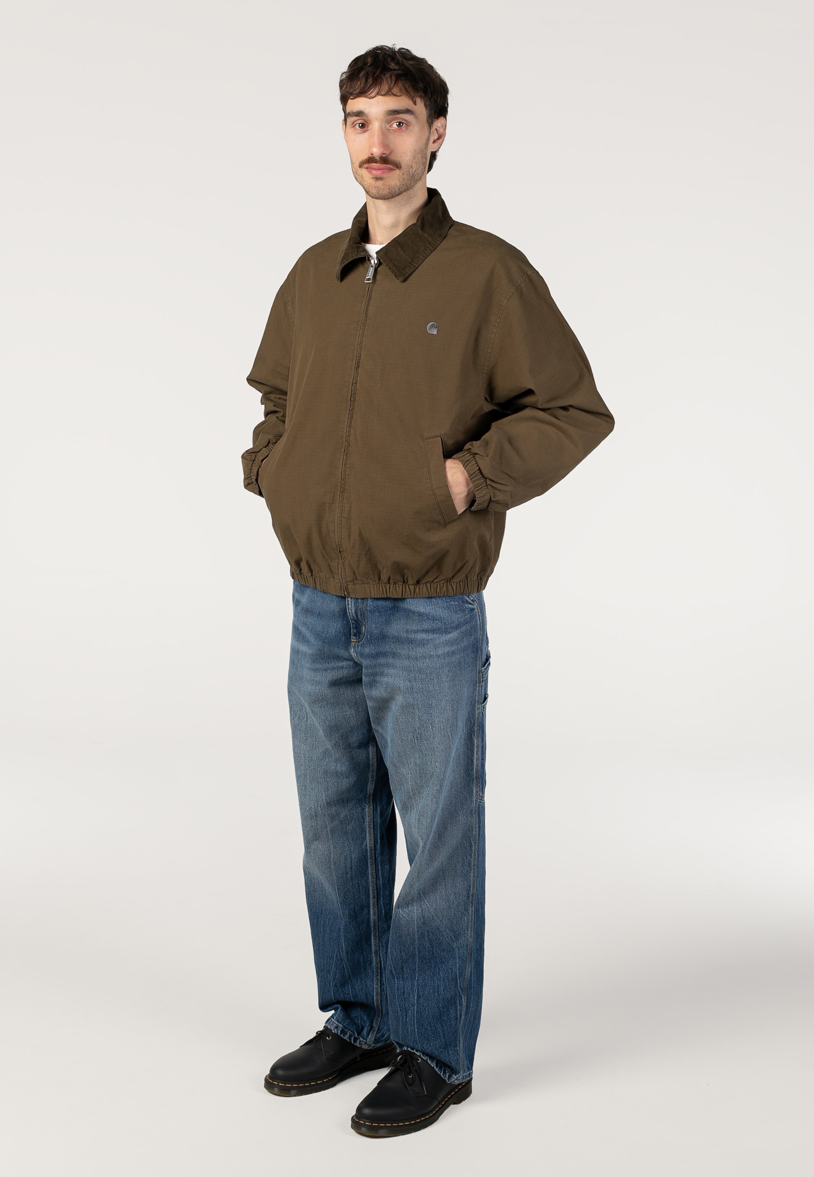 Carhartt WIP - Madison Ripstop Garment Dyed Dark Beech/Black - Jacket | Men-Image