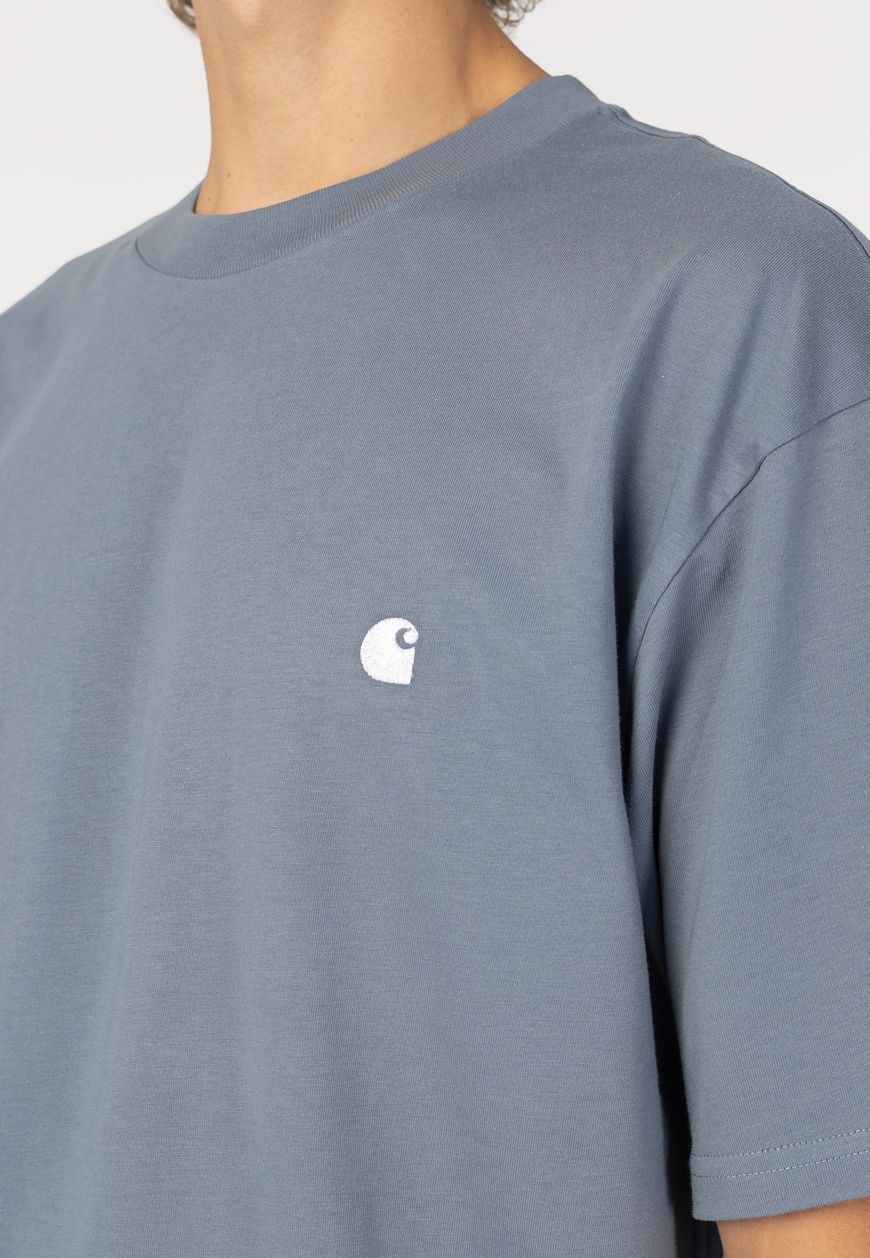 Carhartt WIP - Madison Shady Blue/White - T-Shirt | Men-Image