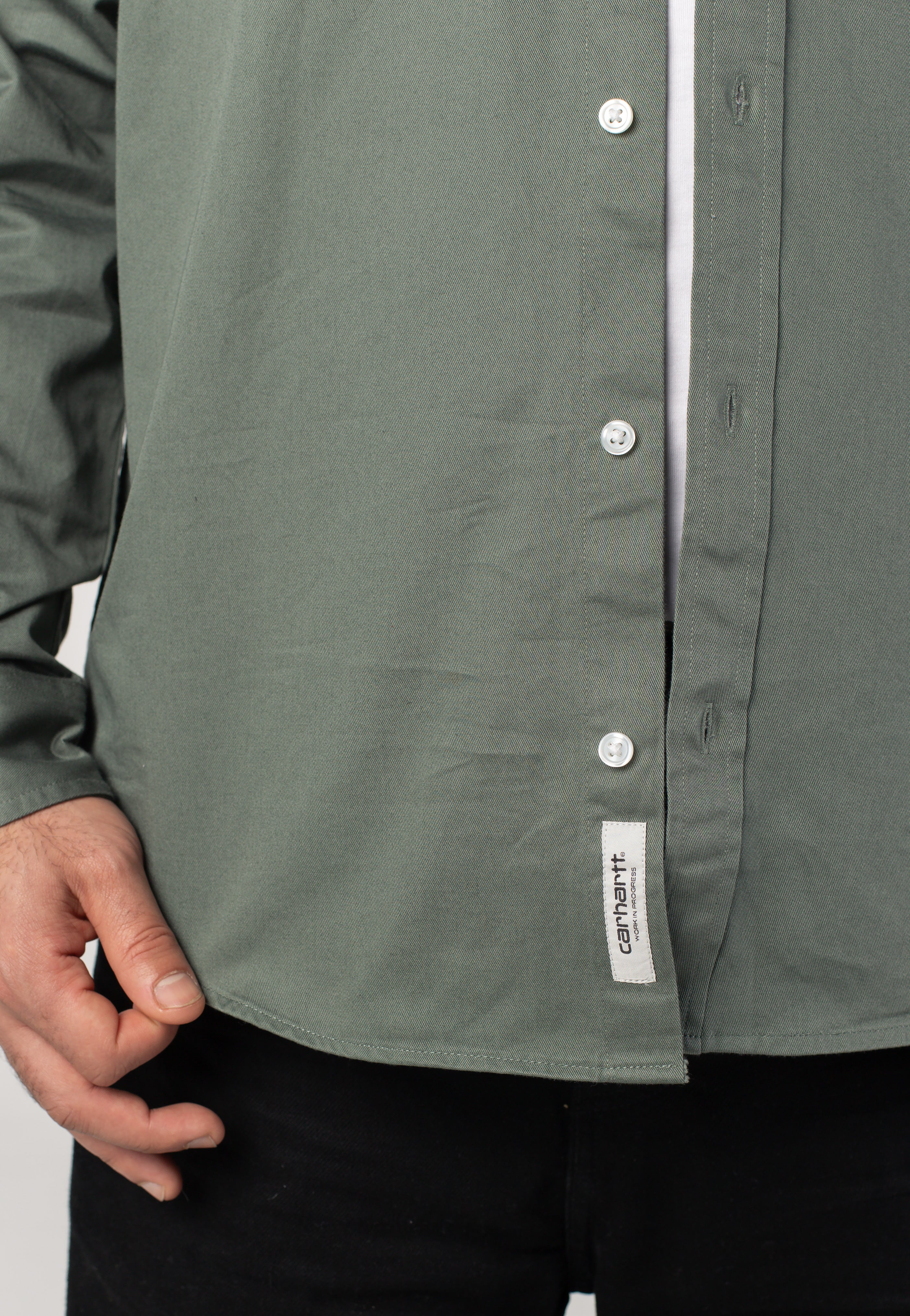 Carhartt WIP - Madison Velvet Green/White - Shirt | Men-Image