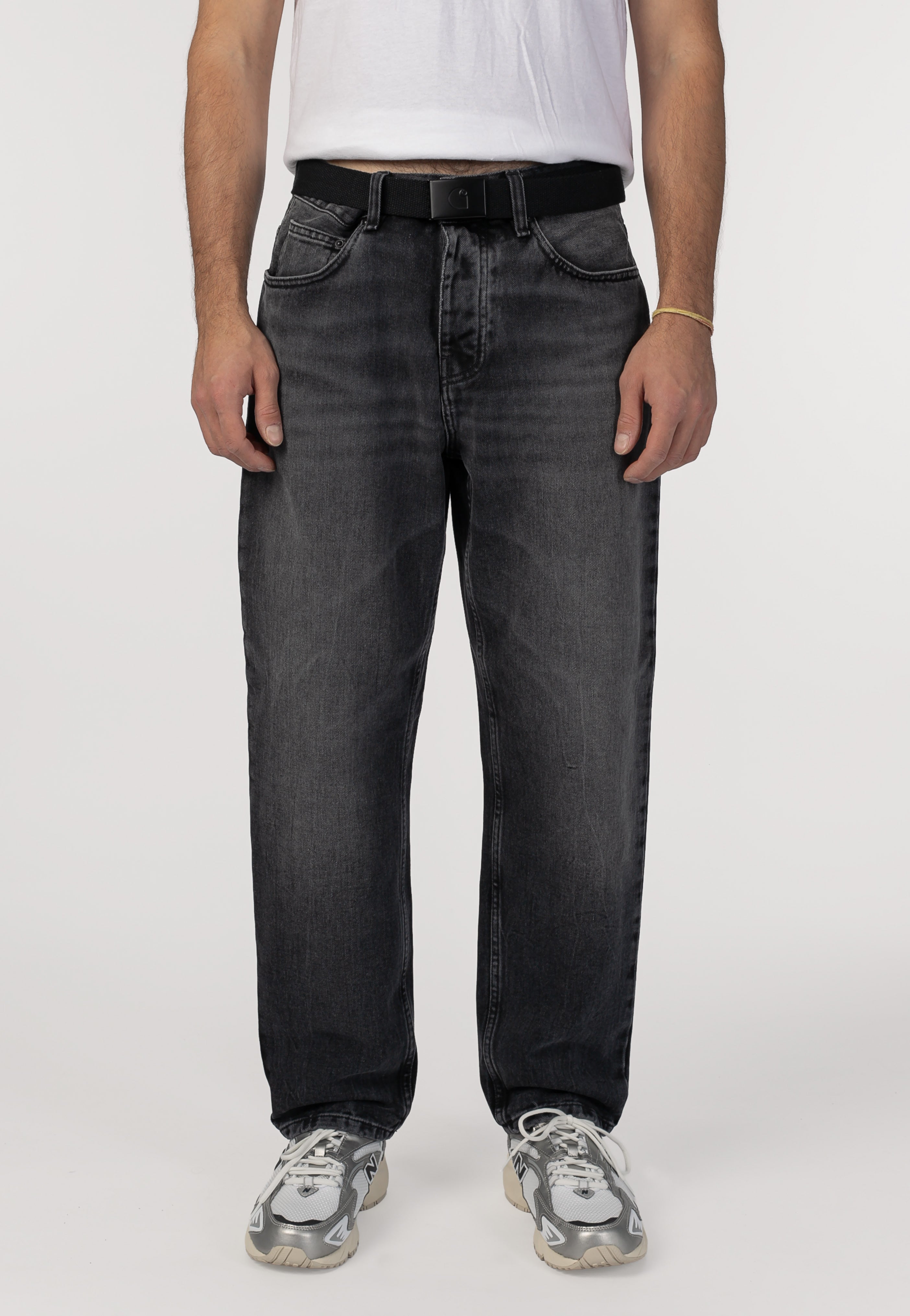Carhartt WIP - Newel Marble Used Wash Black - Jeans | Men-Image
