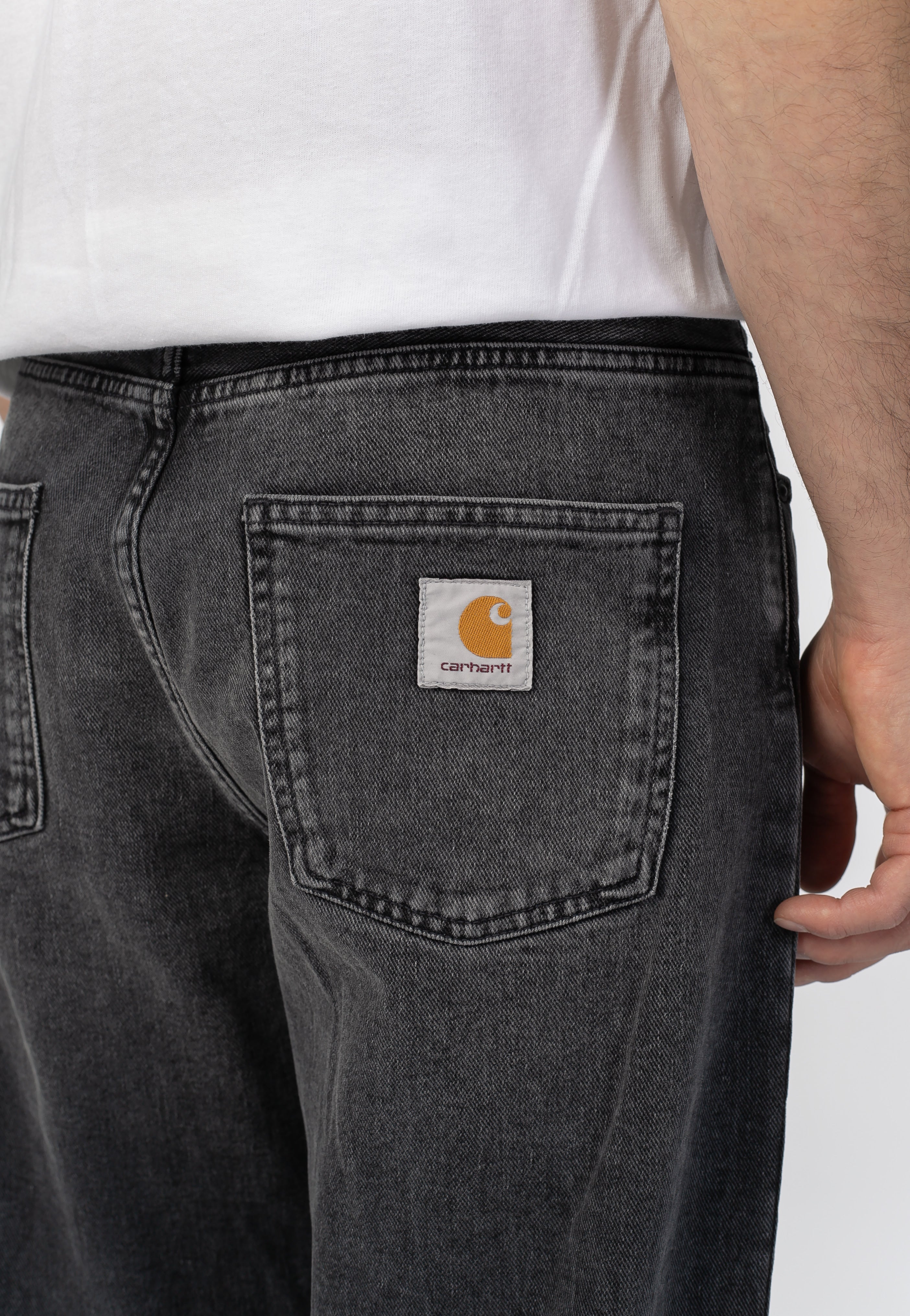 Carhartt WIP - Newel Marble Used Wash Black - Jeans | Men-Image