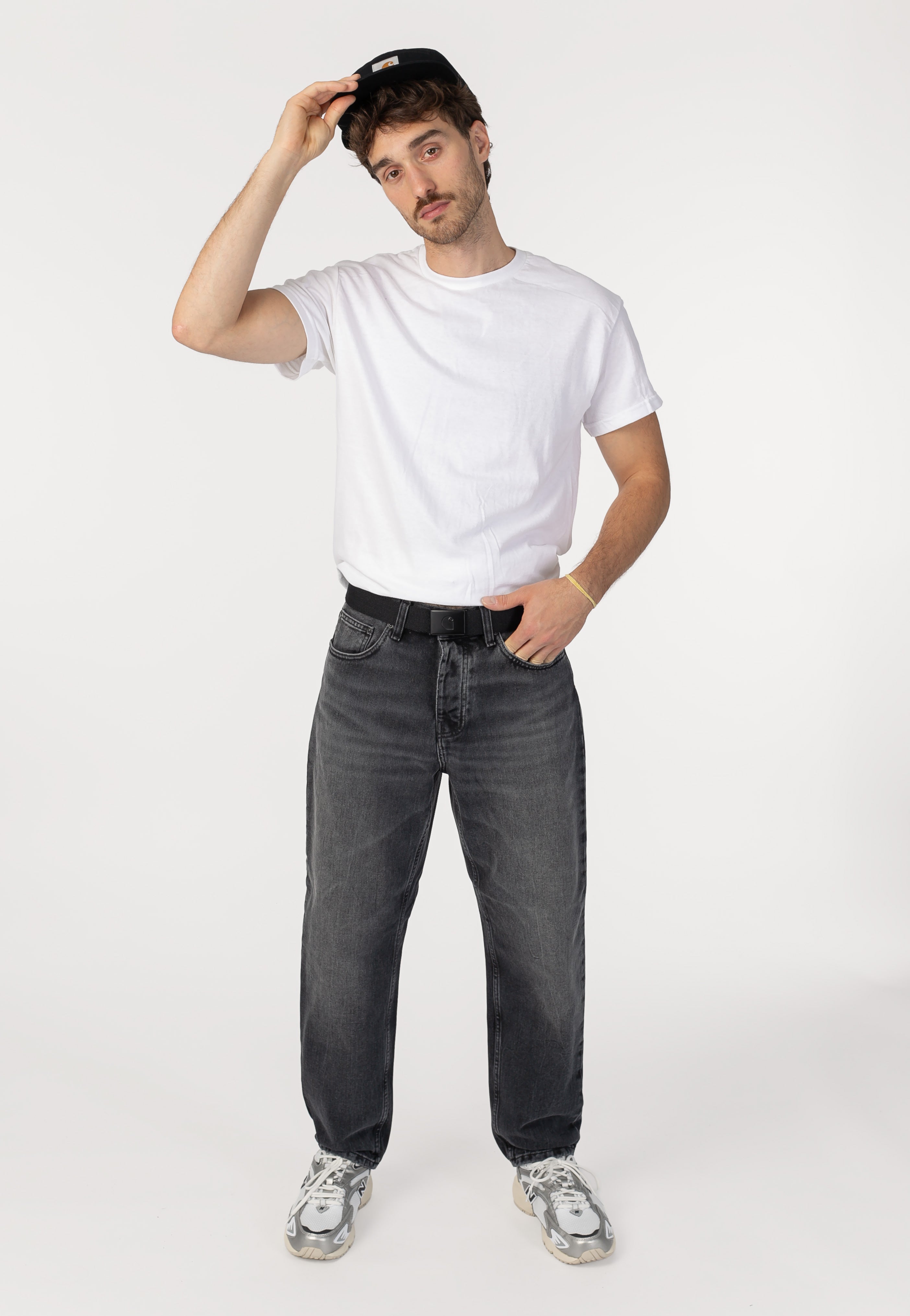 Carhartt WIP - Newel Marble Used Wash Black - Jeans | Men-Image