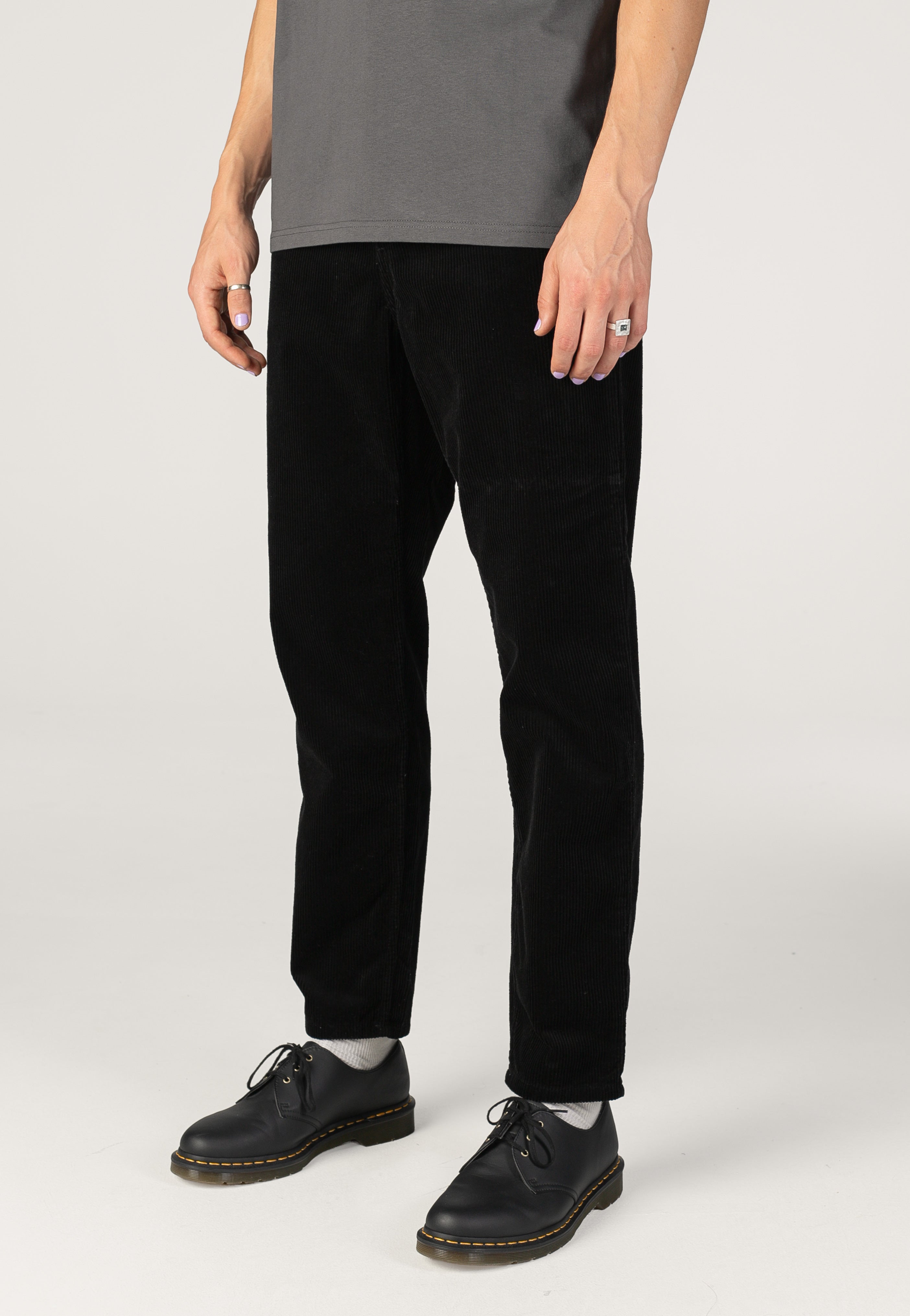 Carhartt WIP - Newel Rinsed Black - Pants | Men-Image