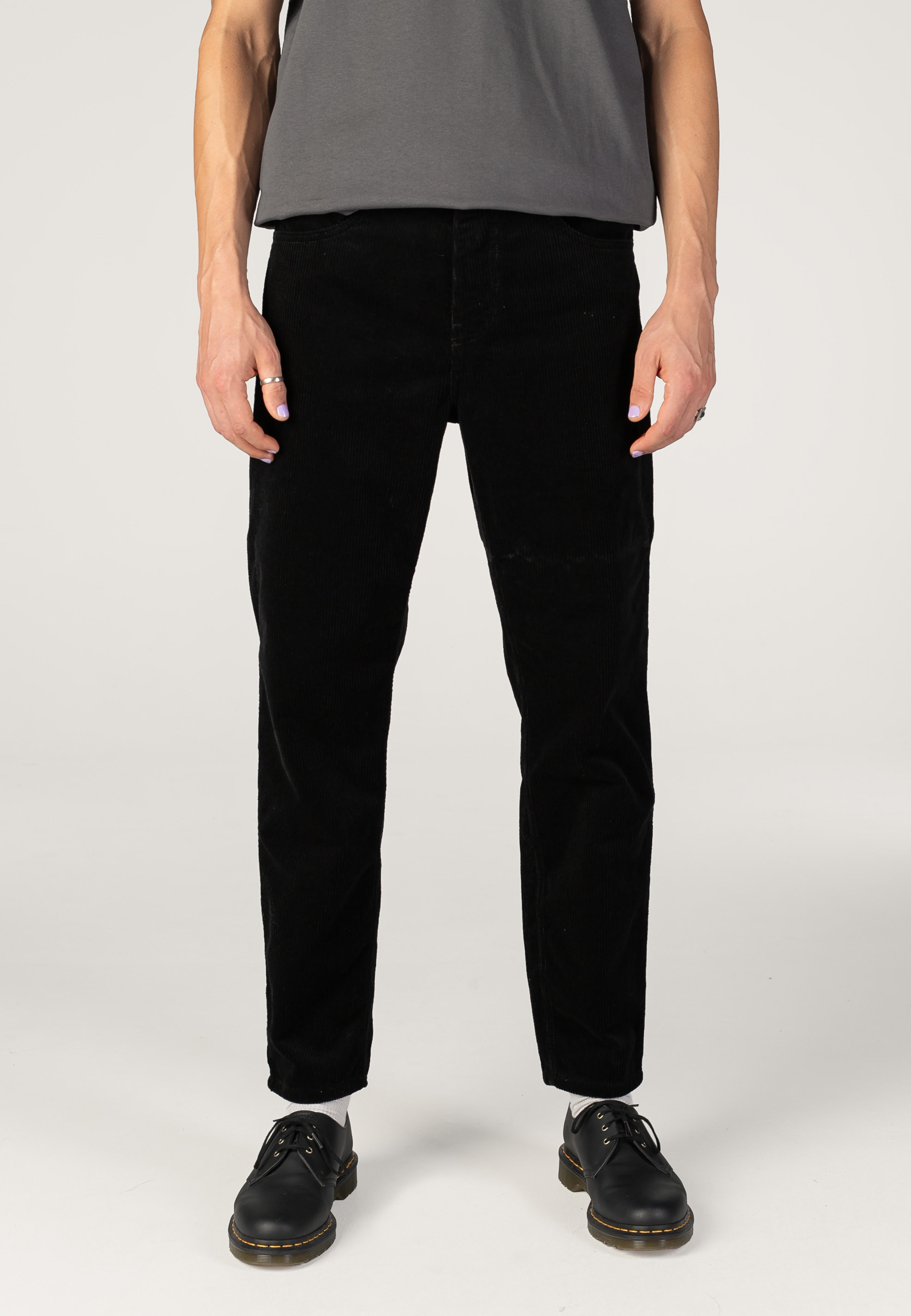 Carhartt WIP - Newel Rinsed Black - Pants | Men-Image