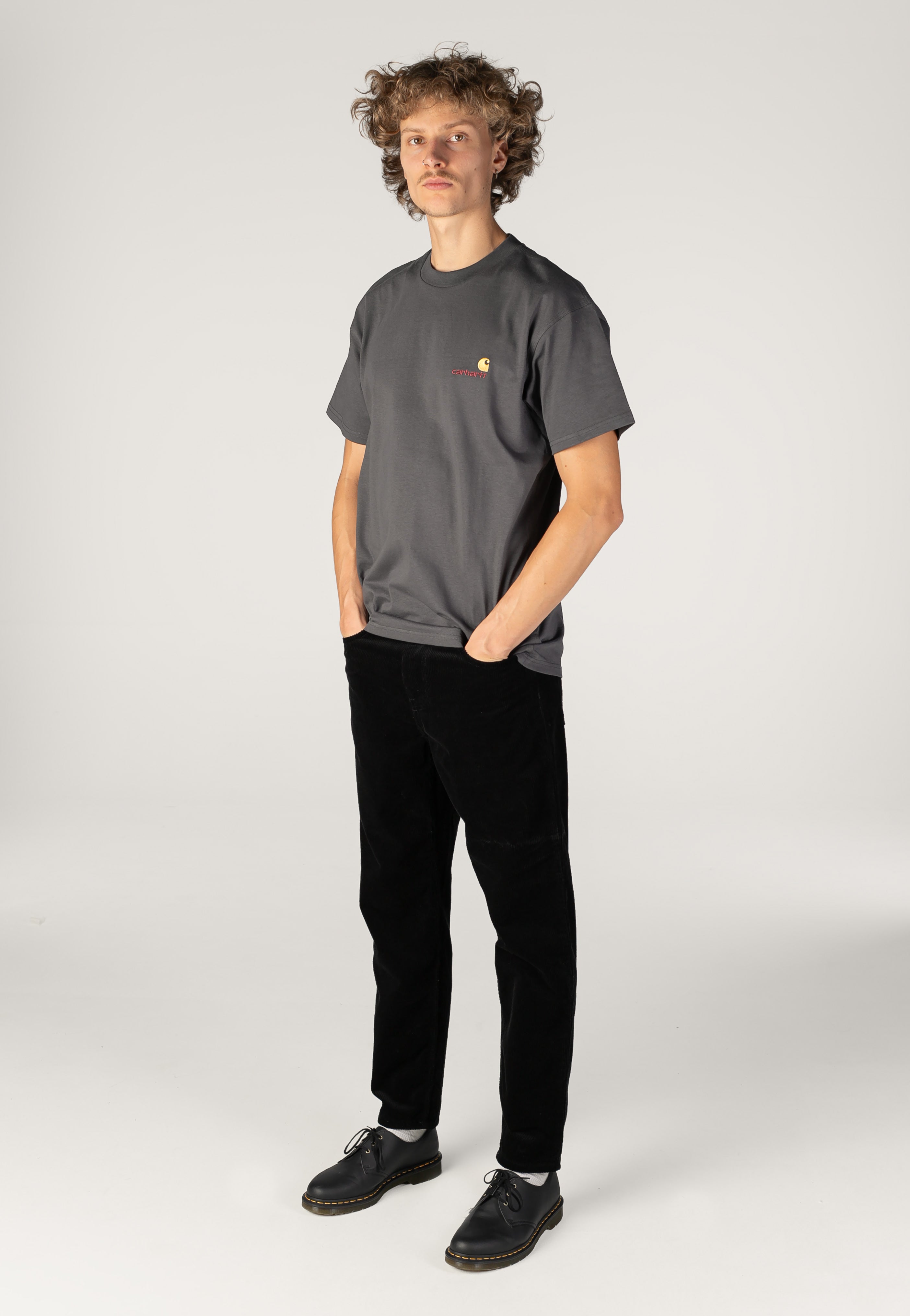 Carhartt WIP - Newel Rinsed Black - Pants | Men-Image