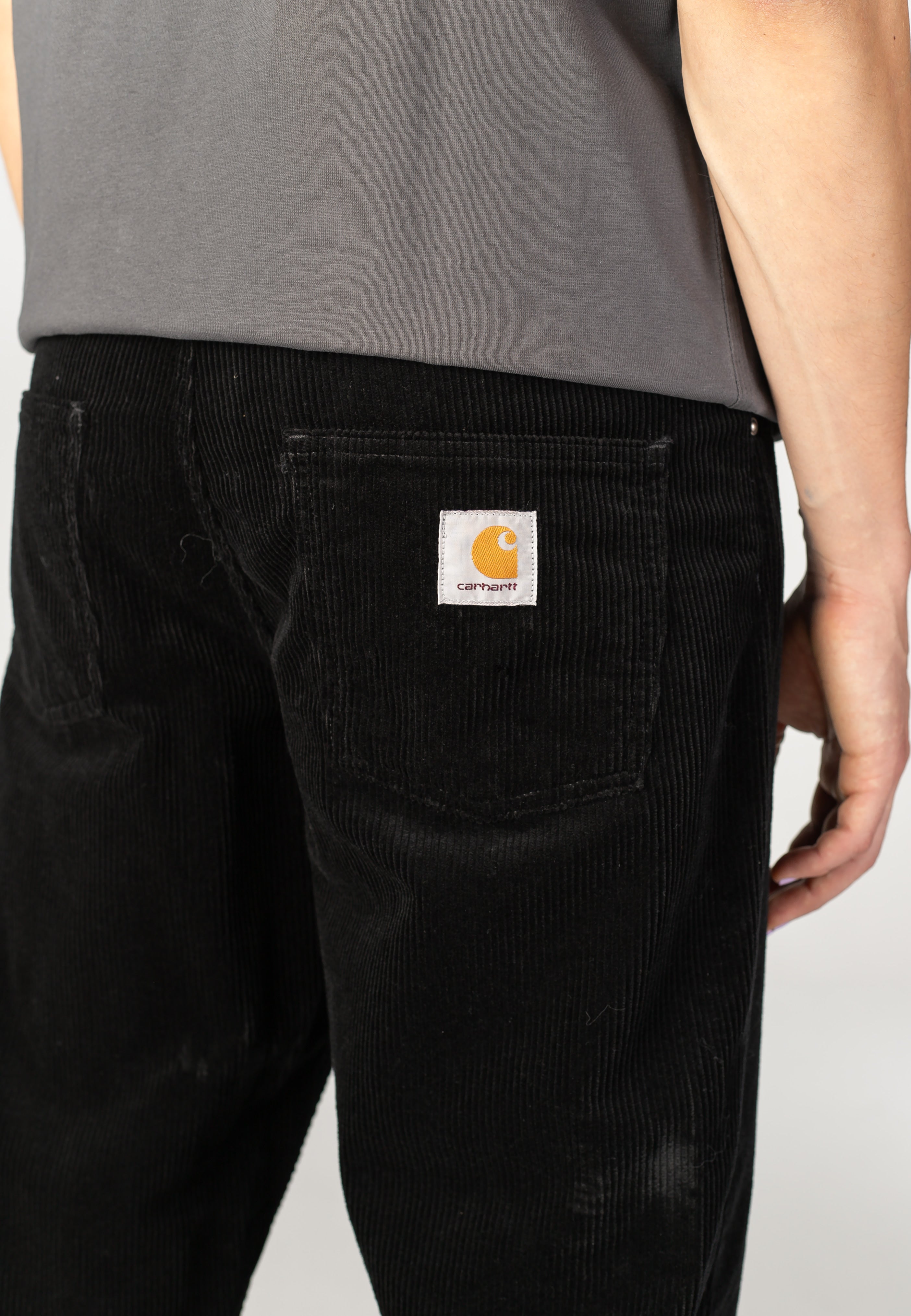 Carhartt WIP - Newel Rinsed Black - Pants | Men-Image
