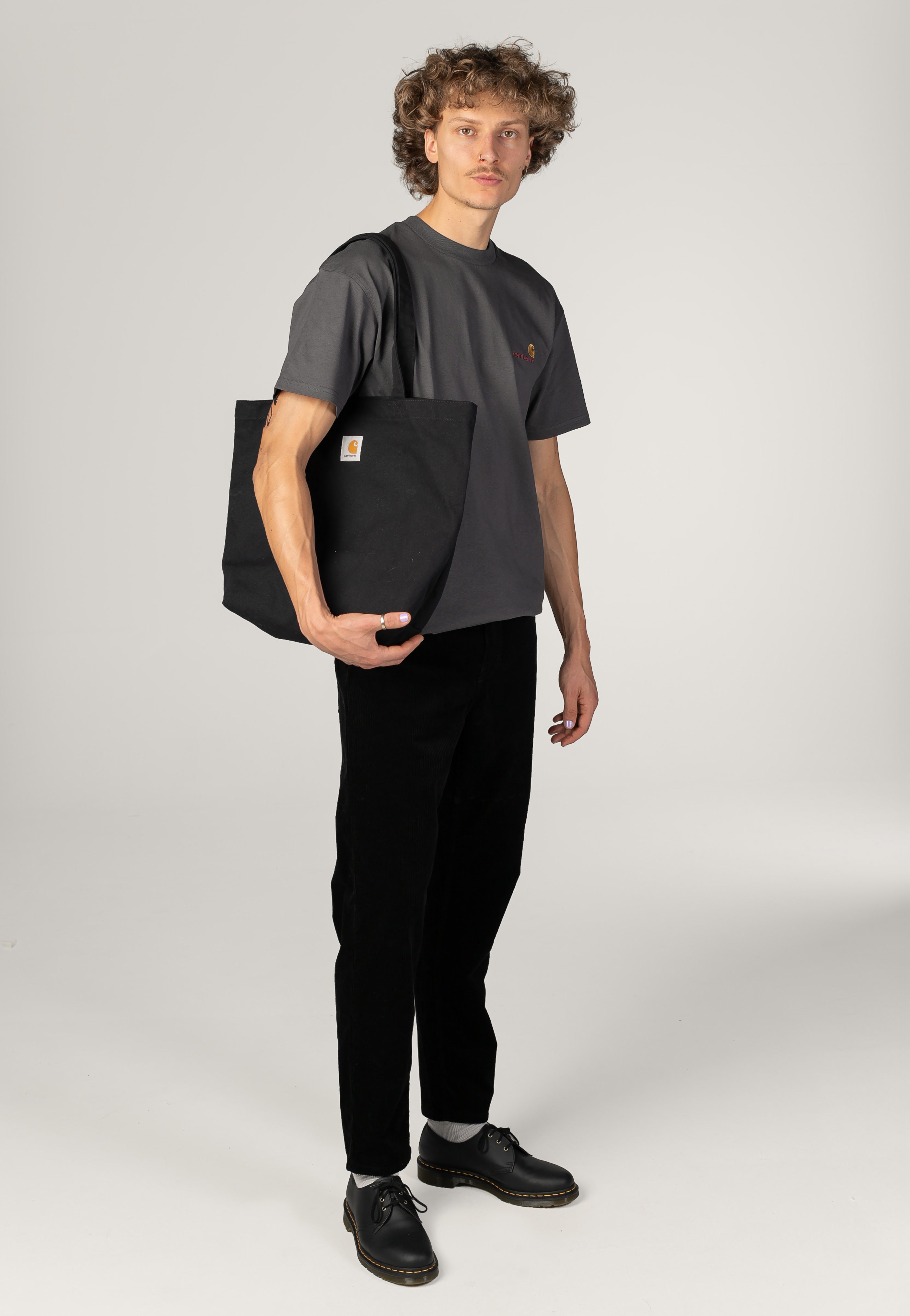 Carhartt WIP - Newel Rinsed Black - Pants | Men-Image