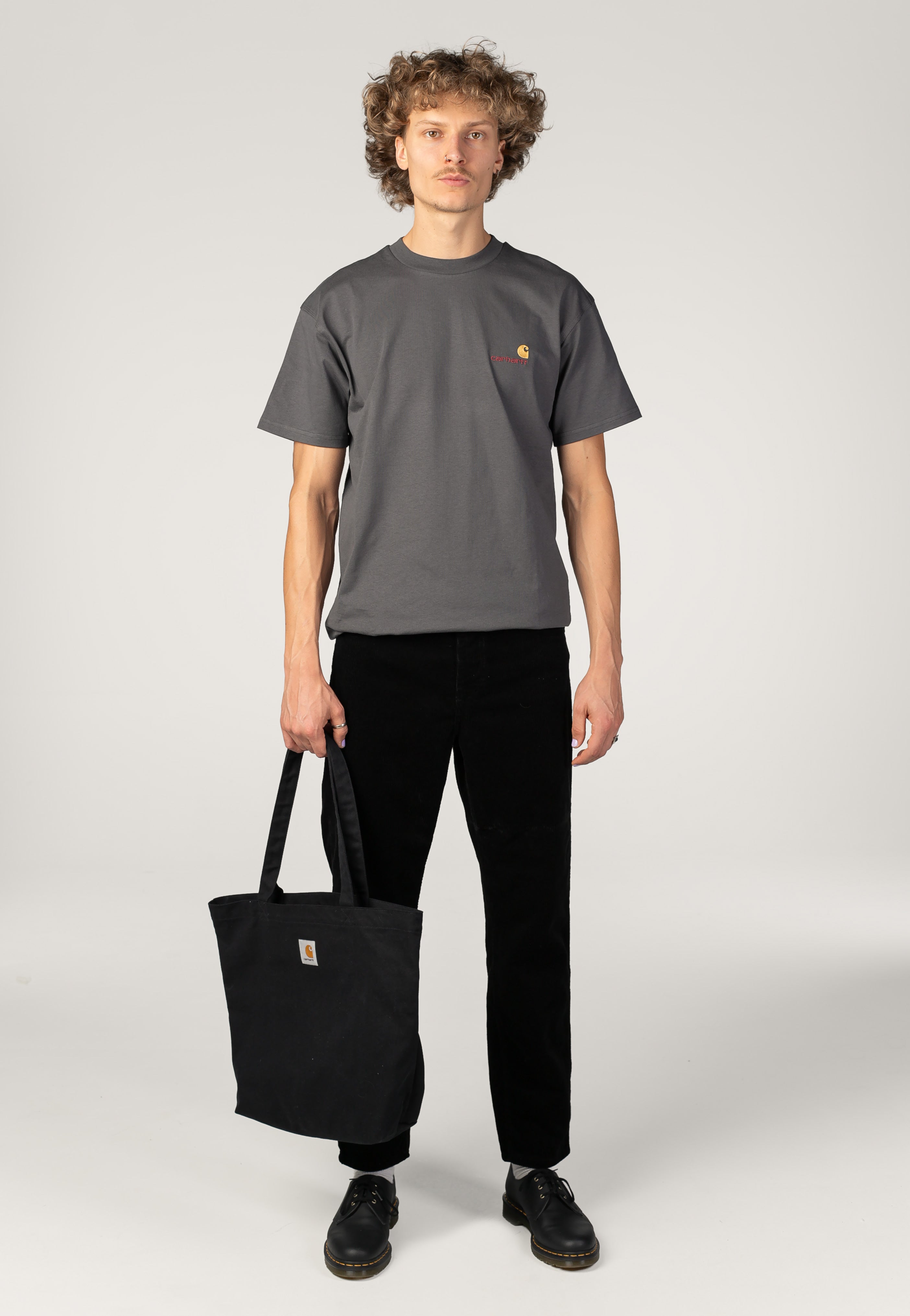 Carhartt WIP - Newel Rinsed Black - Pants | Men-Image