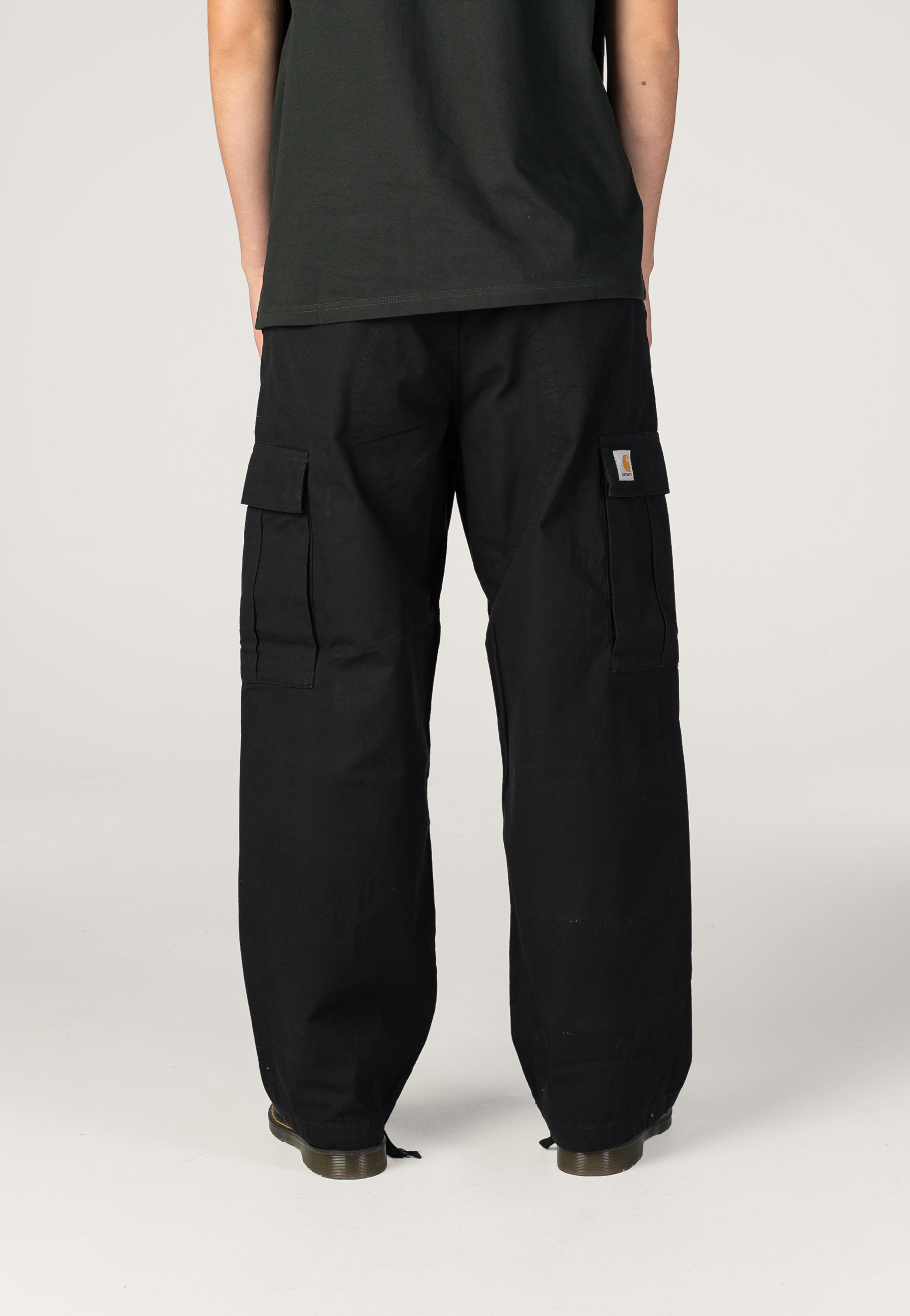 Carhartt WIP OG Cargo Stone Washed Black Calças | Men-Image