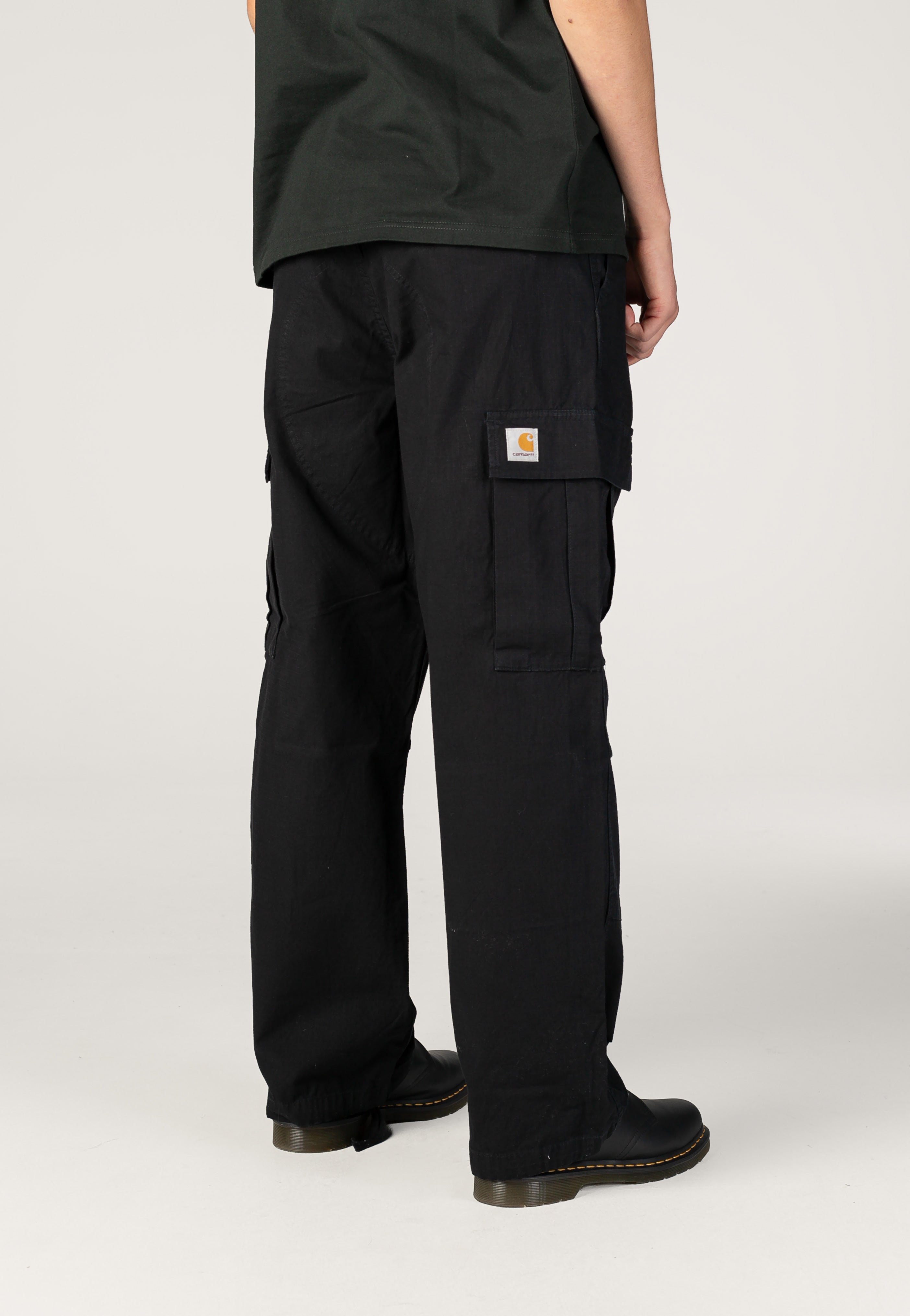 Carhartt WIP OG Cargo Stone Washed Black Calças | Men-Image