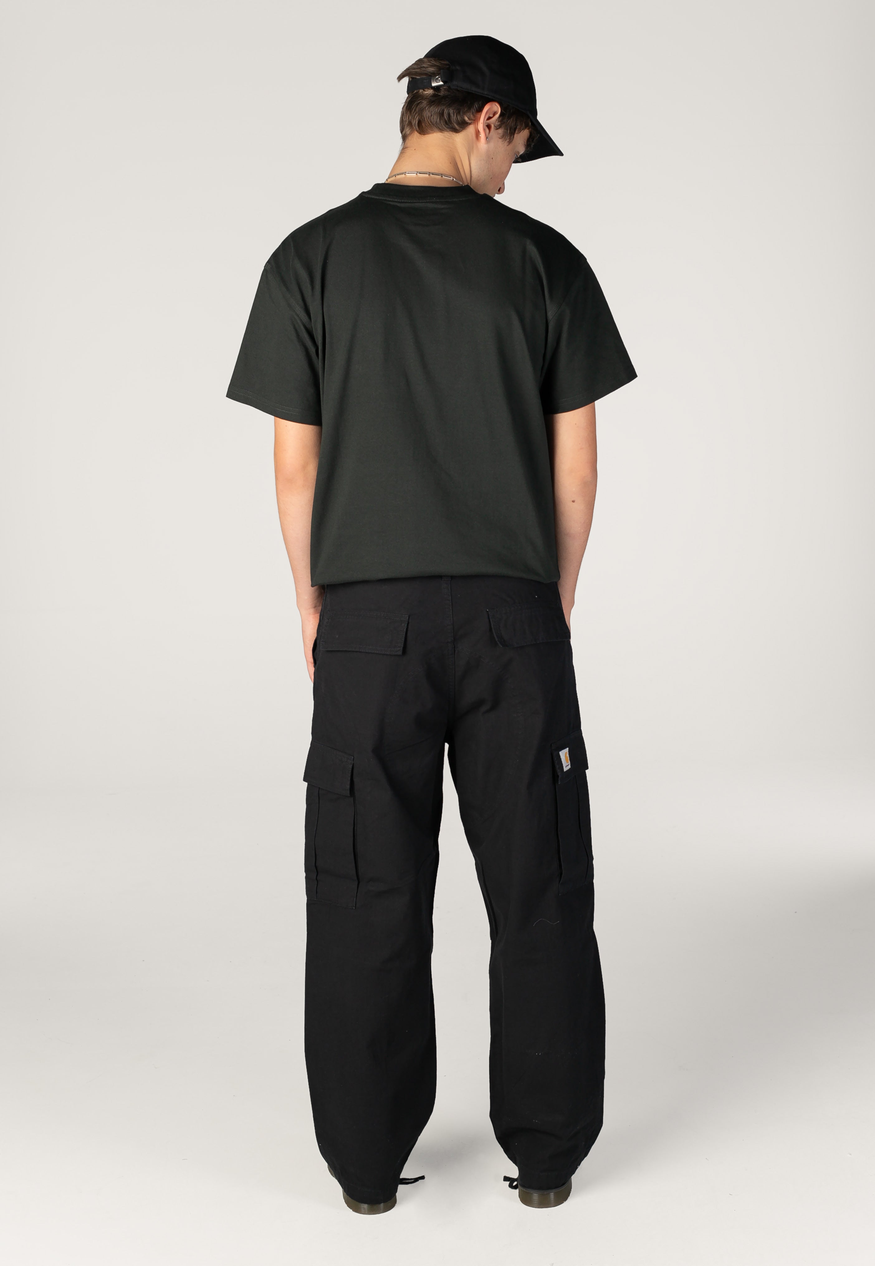 Carhartt WIP OG Cargo Stone Washed Black Calças | Men-Image