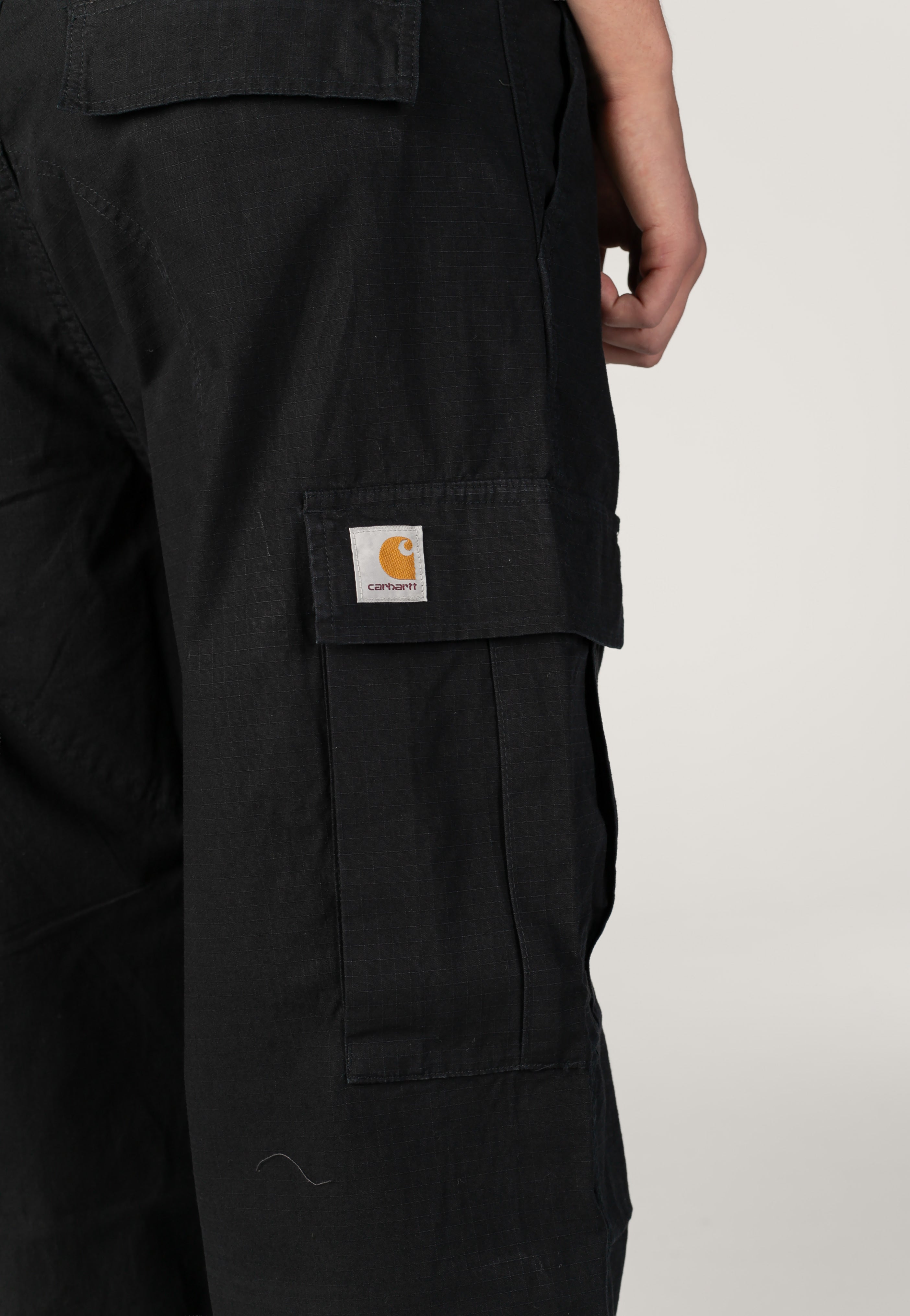 Carhartt WIP OG Cargo Stone Washed Black Calças | Men-Image